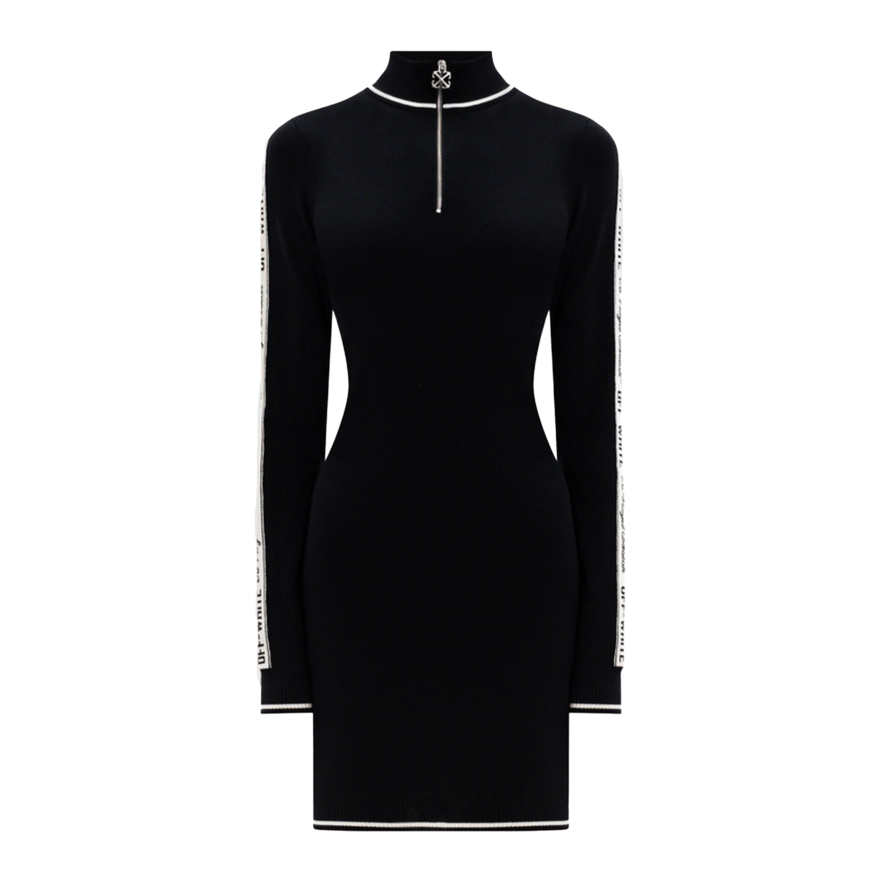 Vestido Negro Off-White Logoband