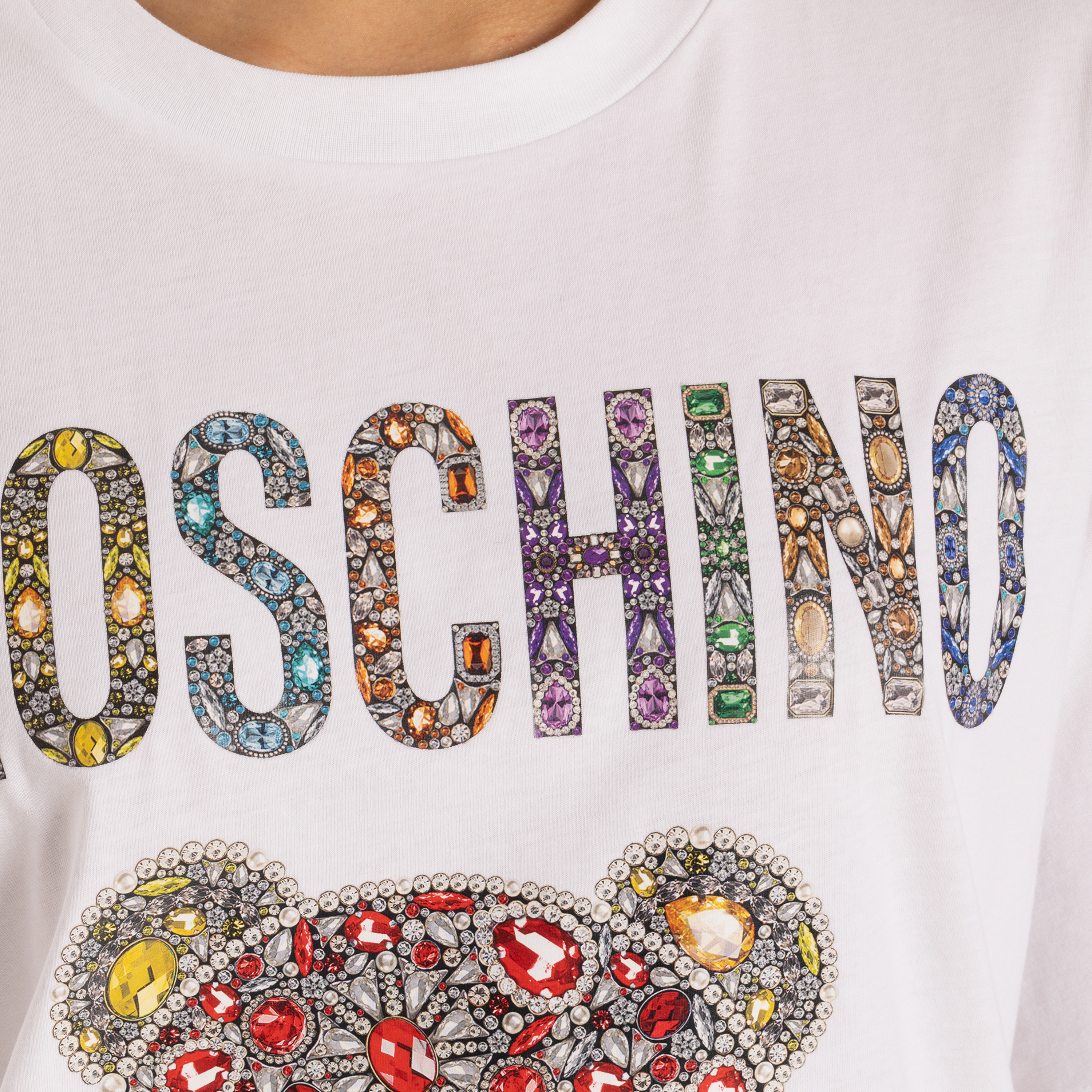 Camiseta Blanca Moschino Toy Rocks