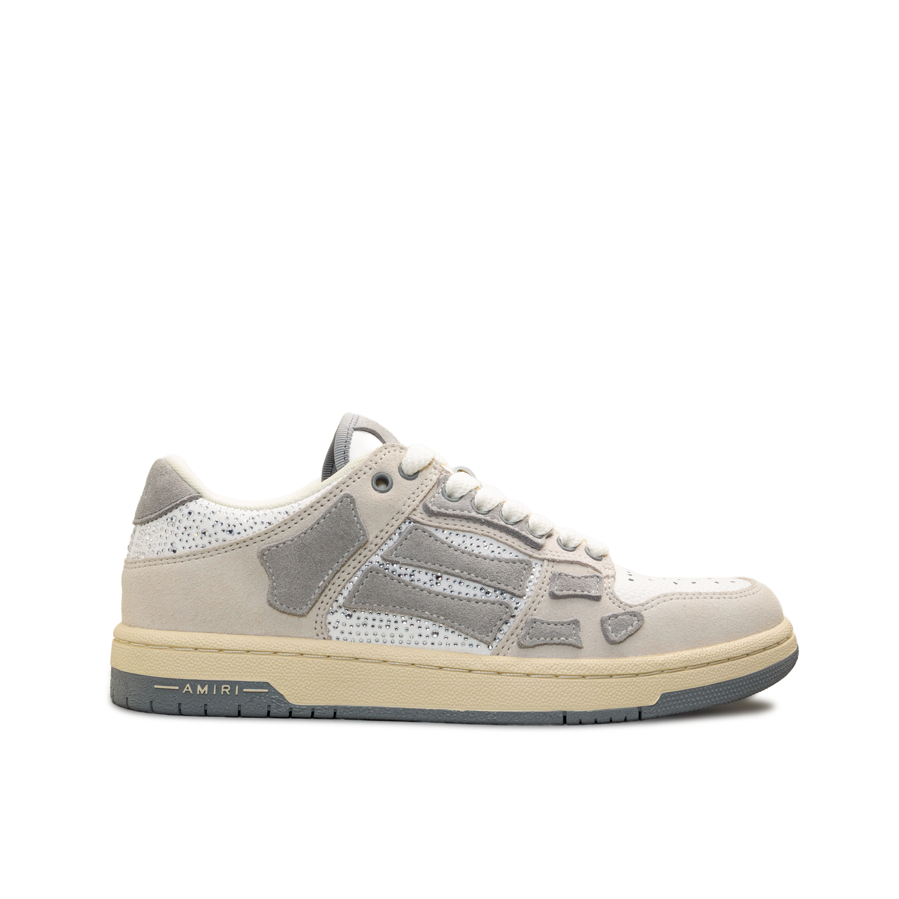 Sneakers Crema AMIRI Crystal Suede Skel
