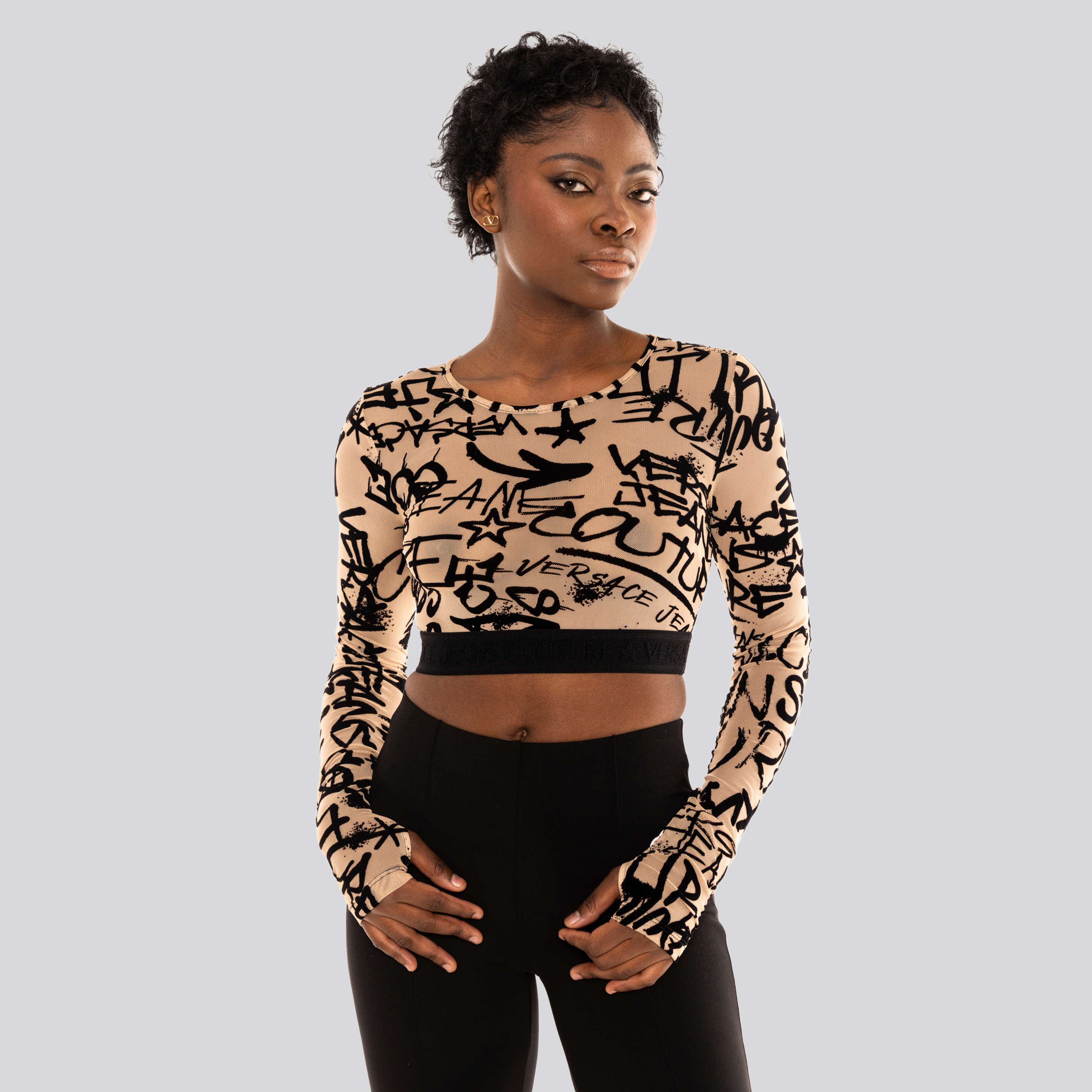 Top Beige Versace Jeans Couture