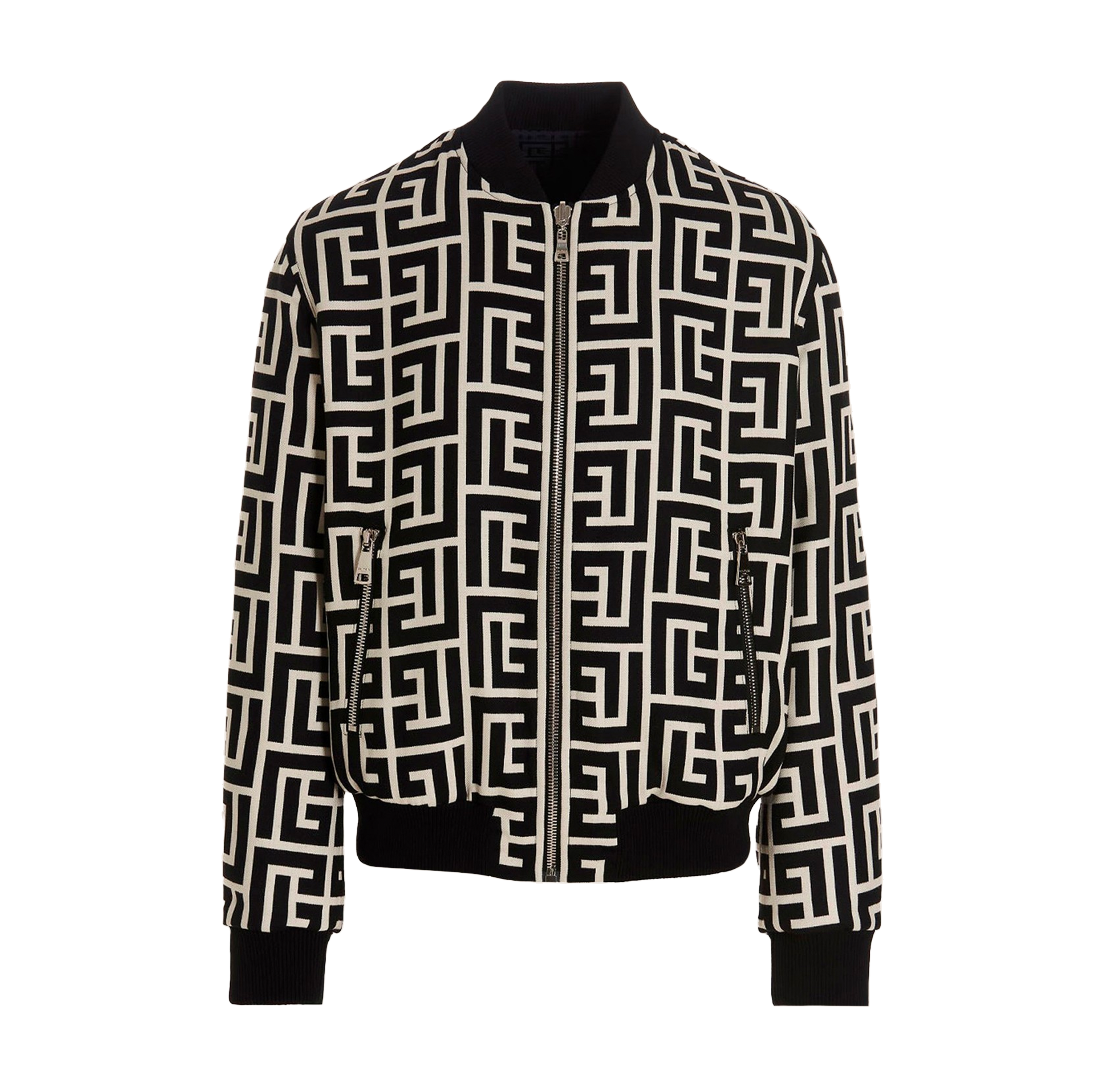 Chaqueta Negro Balmain Logo Reversible
