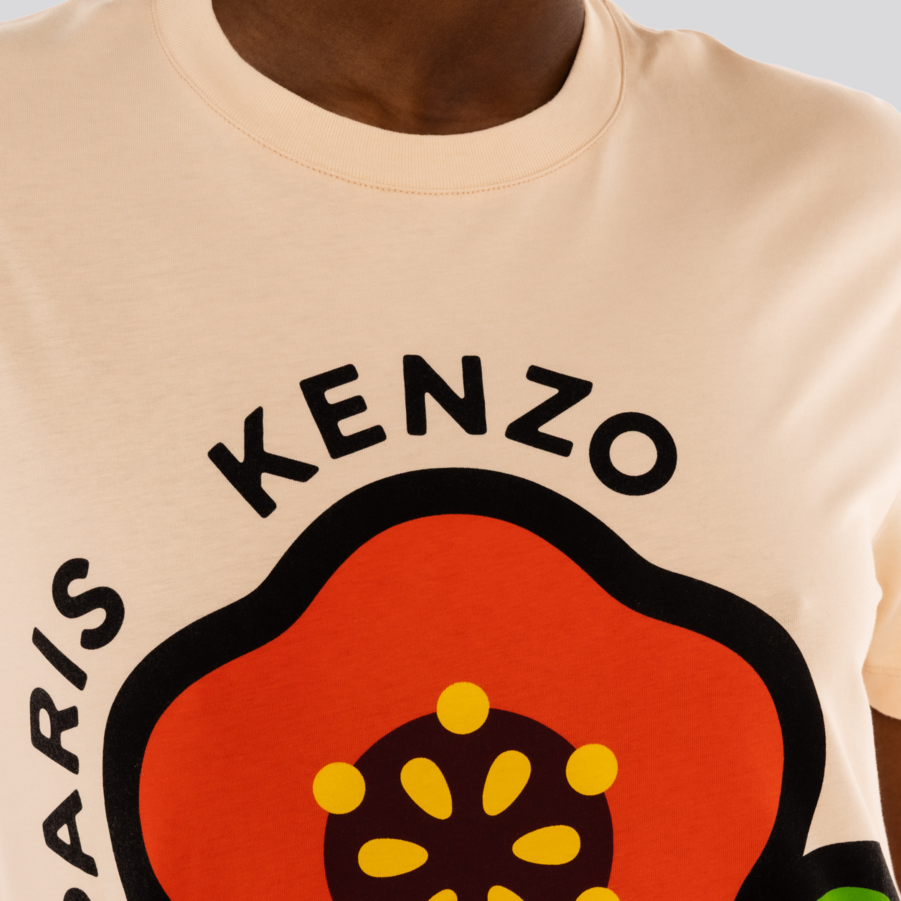 Camiseta Beige Kenzo Pop