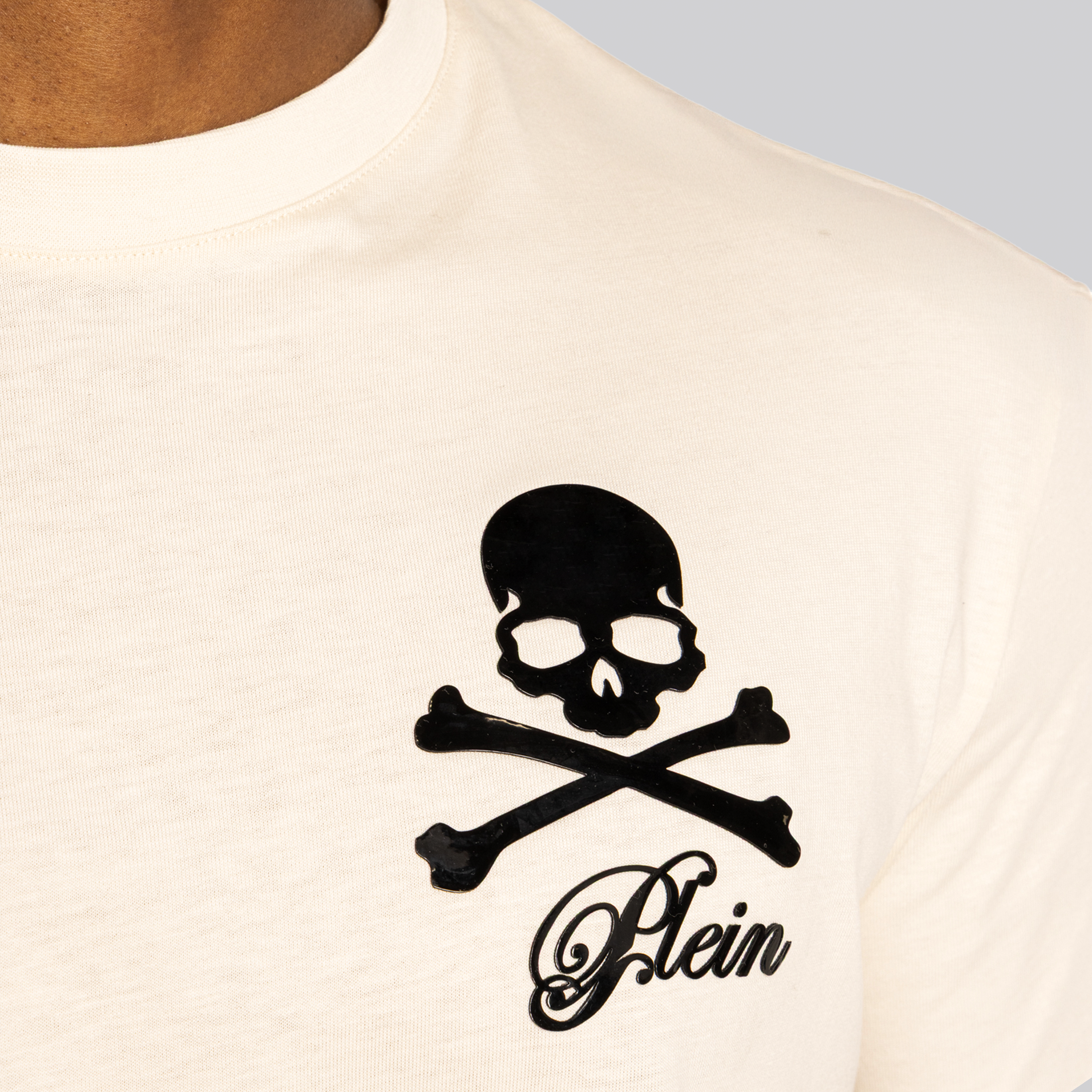 Camiseta Beige Philipp Plein Skull & Bones