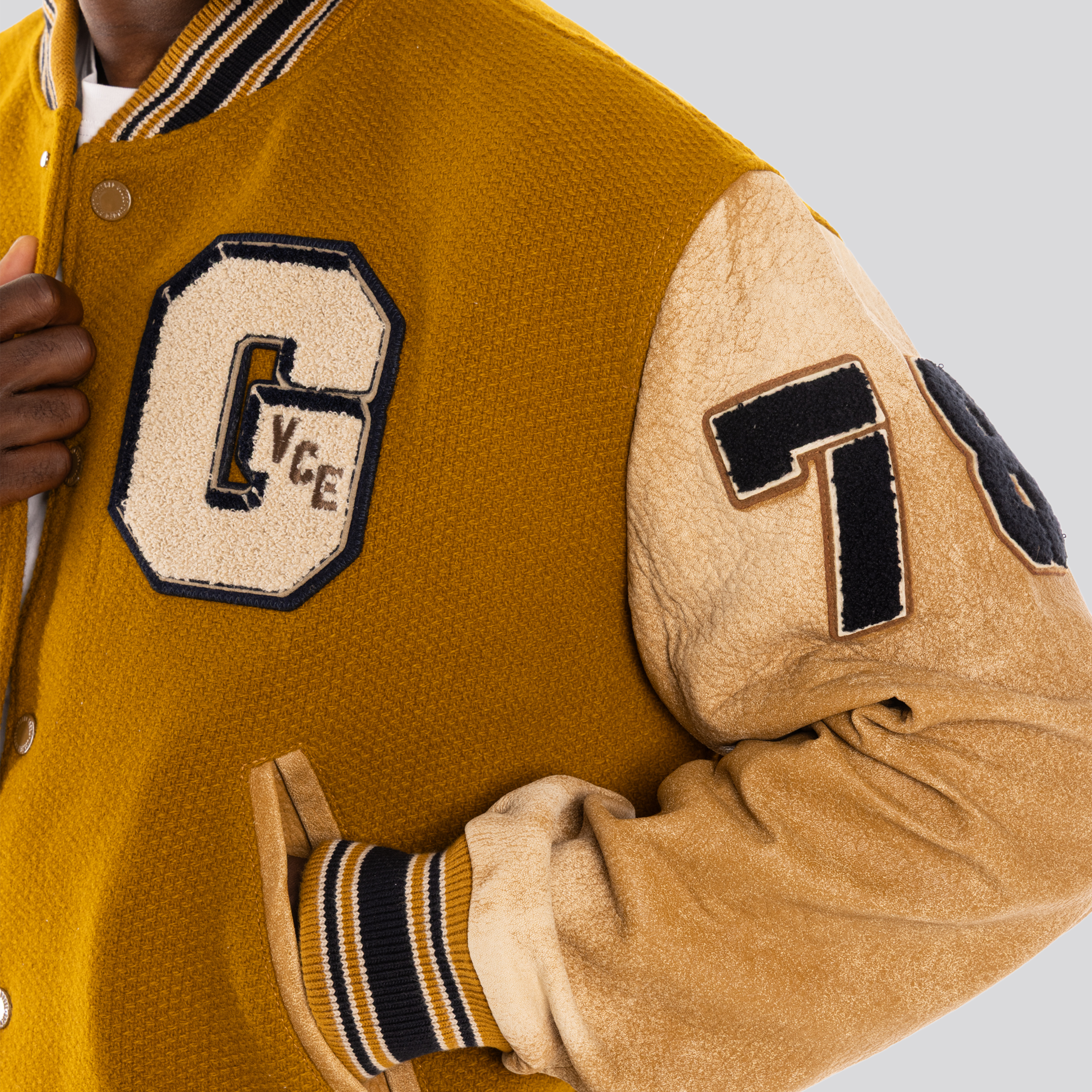 Chaqueta Camel Golden Goose Patches