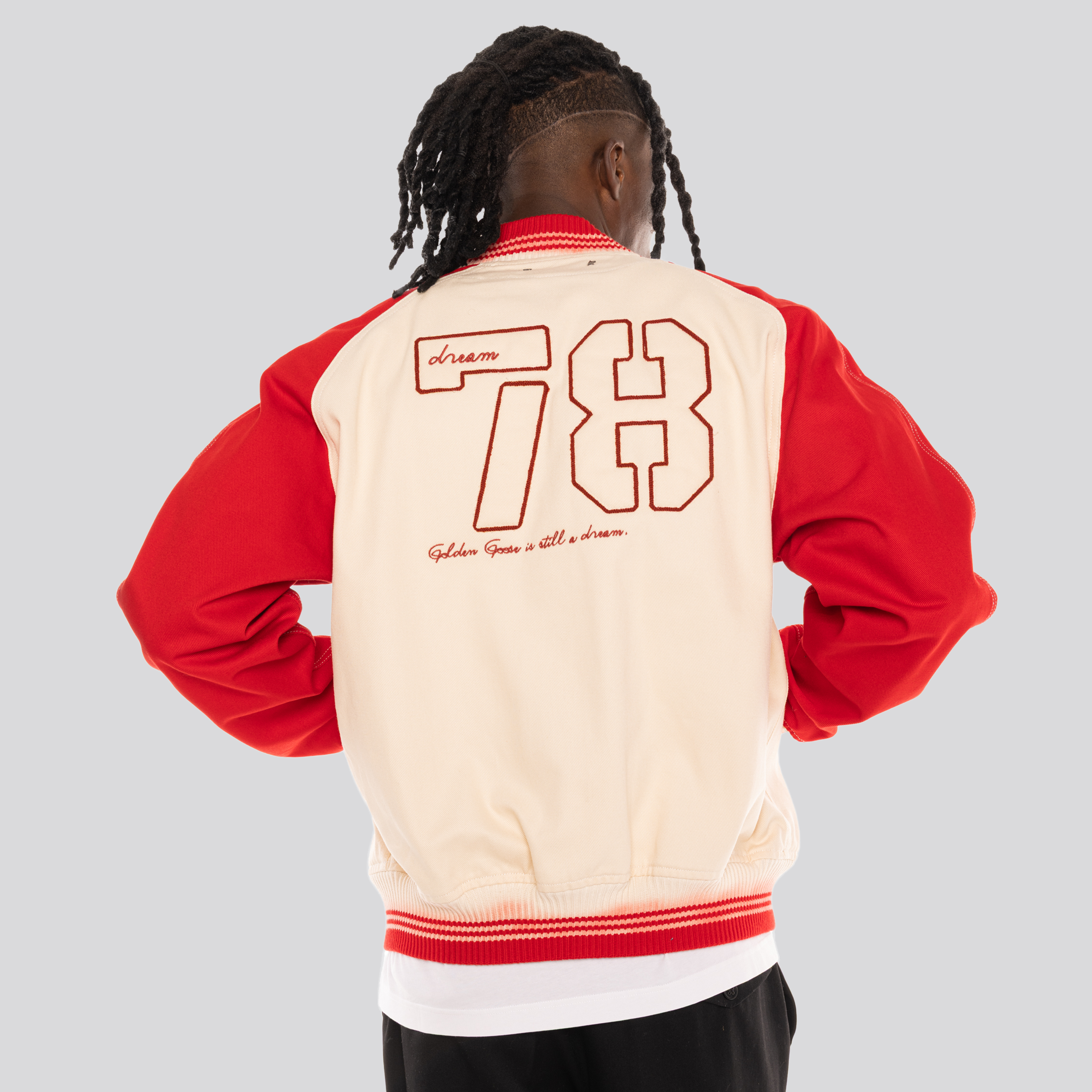 Chaqueta Blanca Golden Goose Bomber