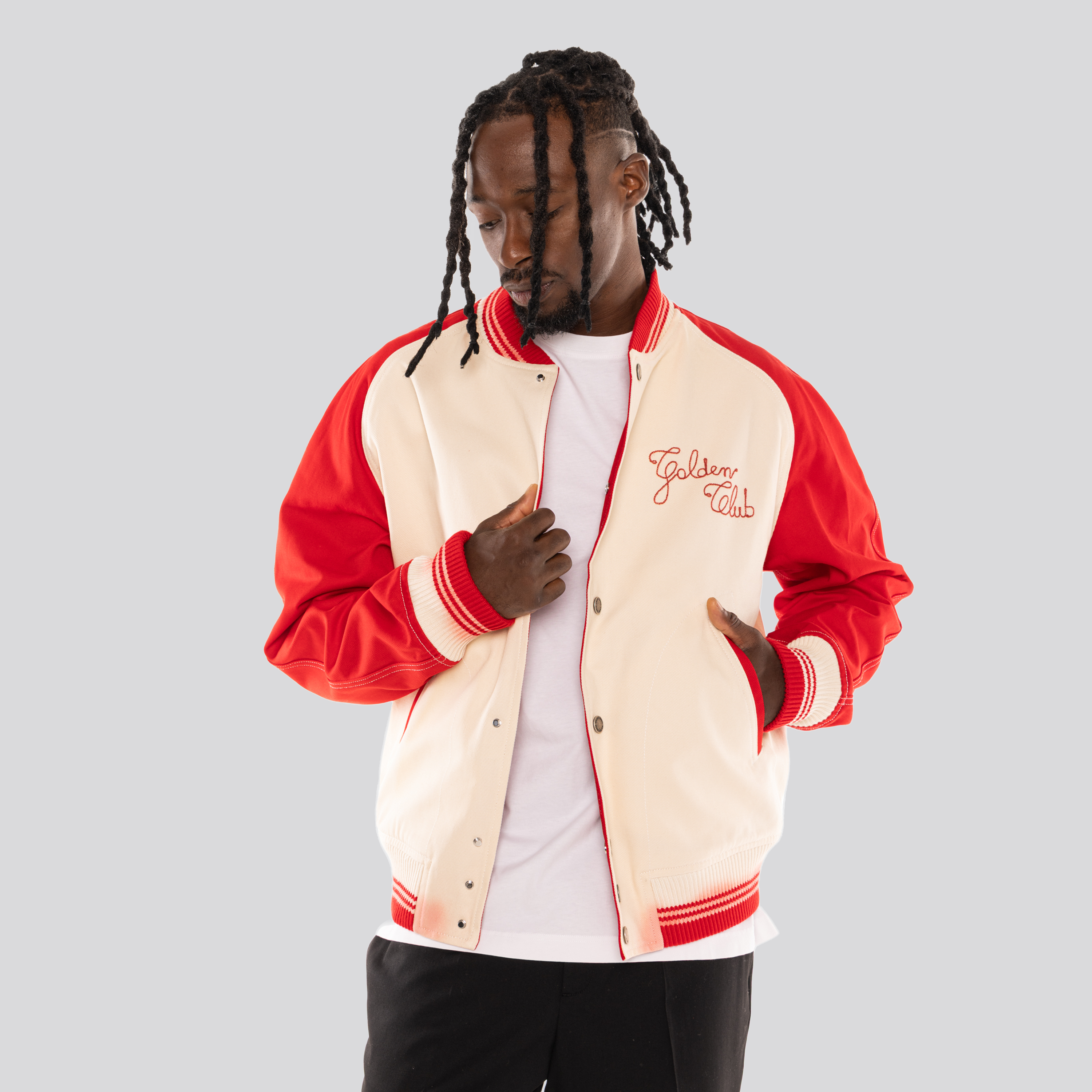 Chaqueta Blanca Golden Goose Bomber