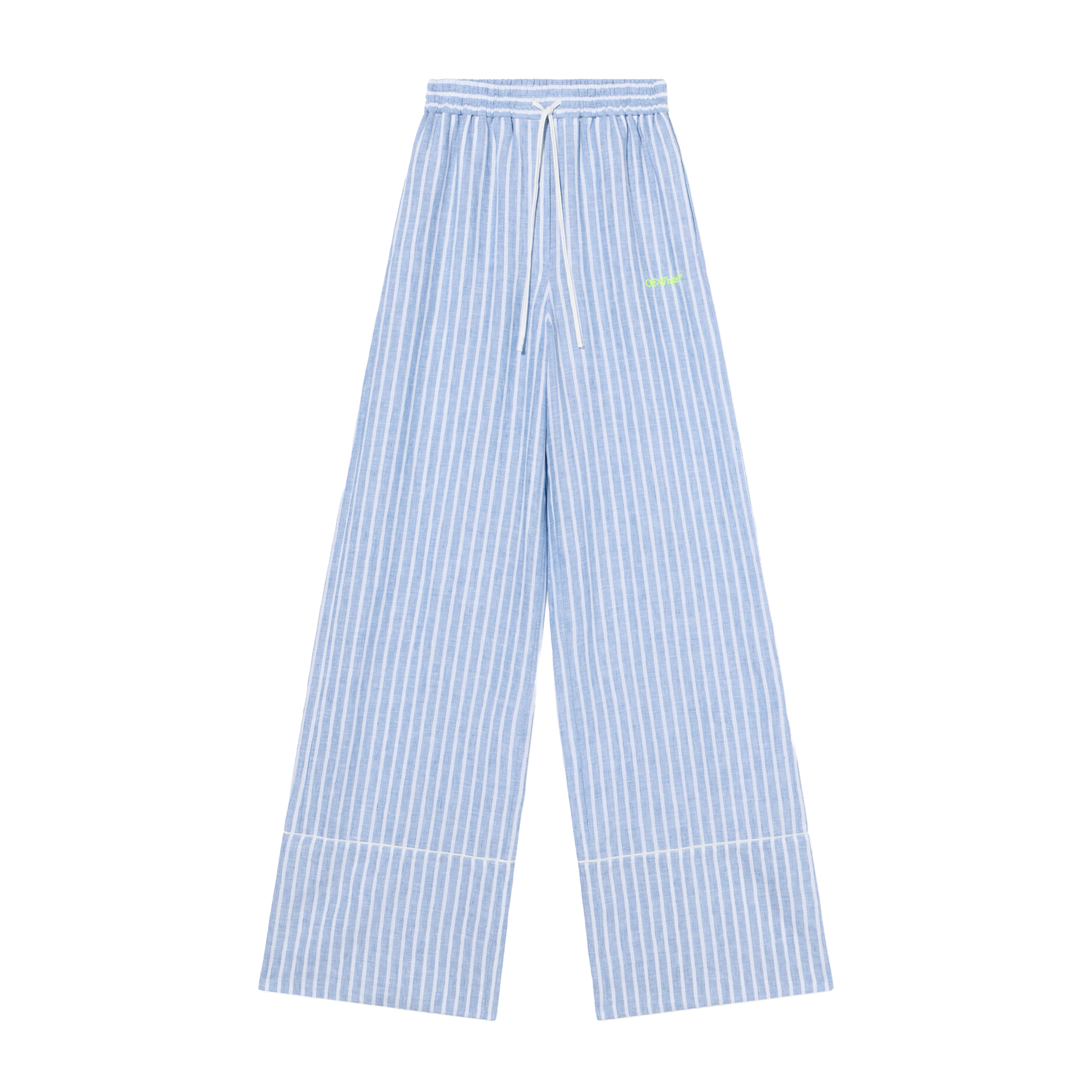 Pantalón Celeste Off-White Striped