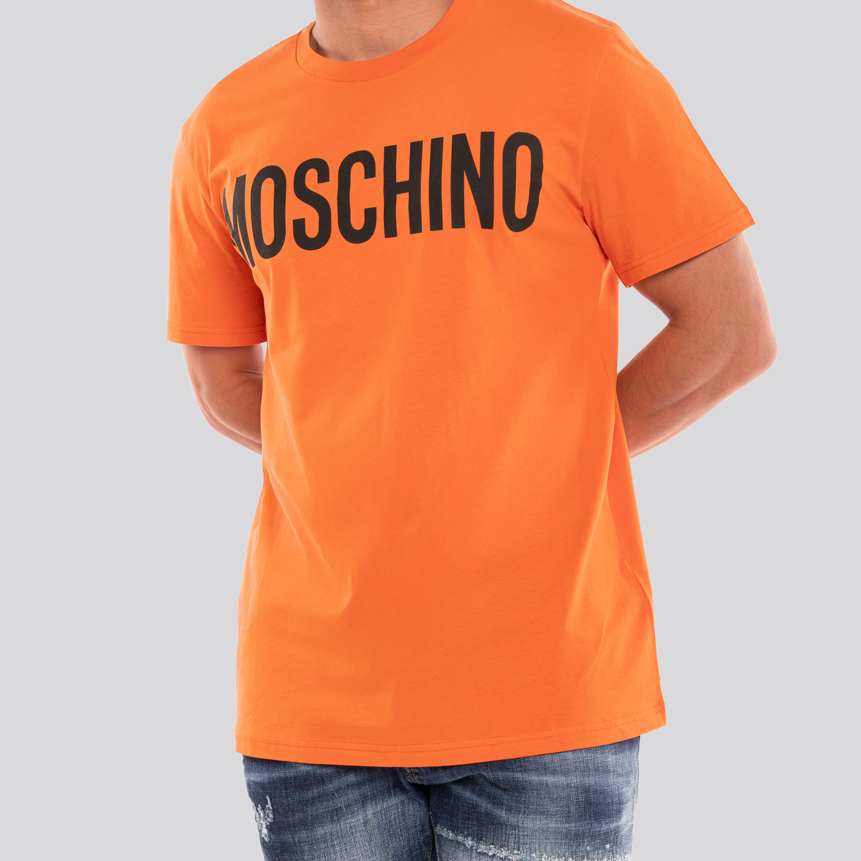 Camiseta Naranjado Moschino Logo