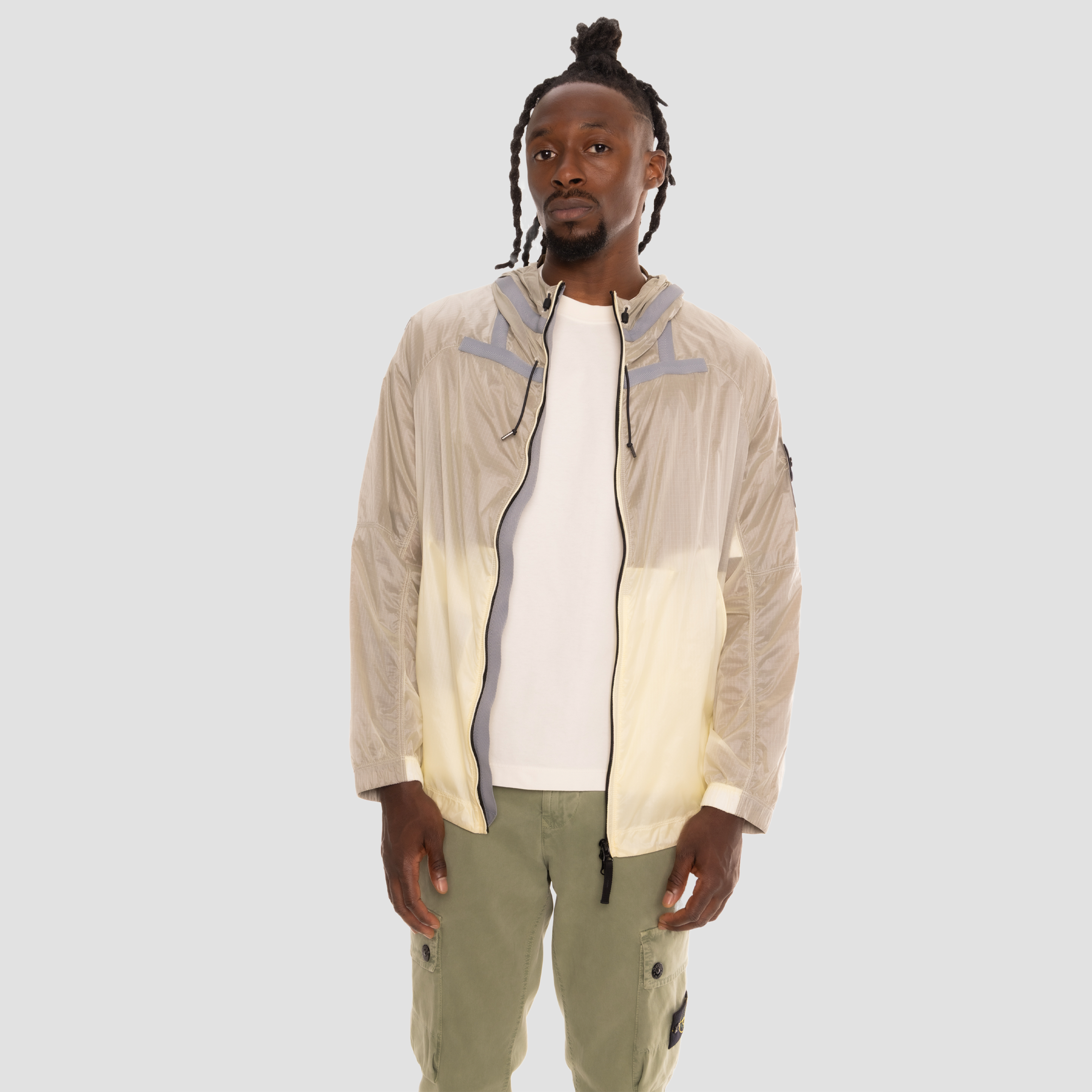 Chaqueta Hueso Stone Island Light Ripstop