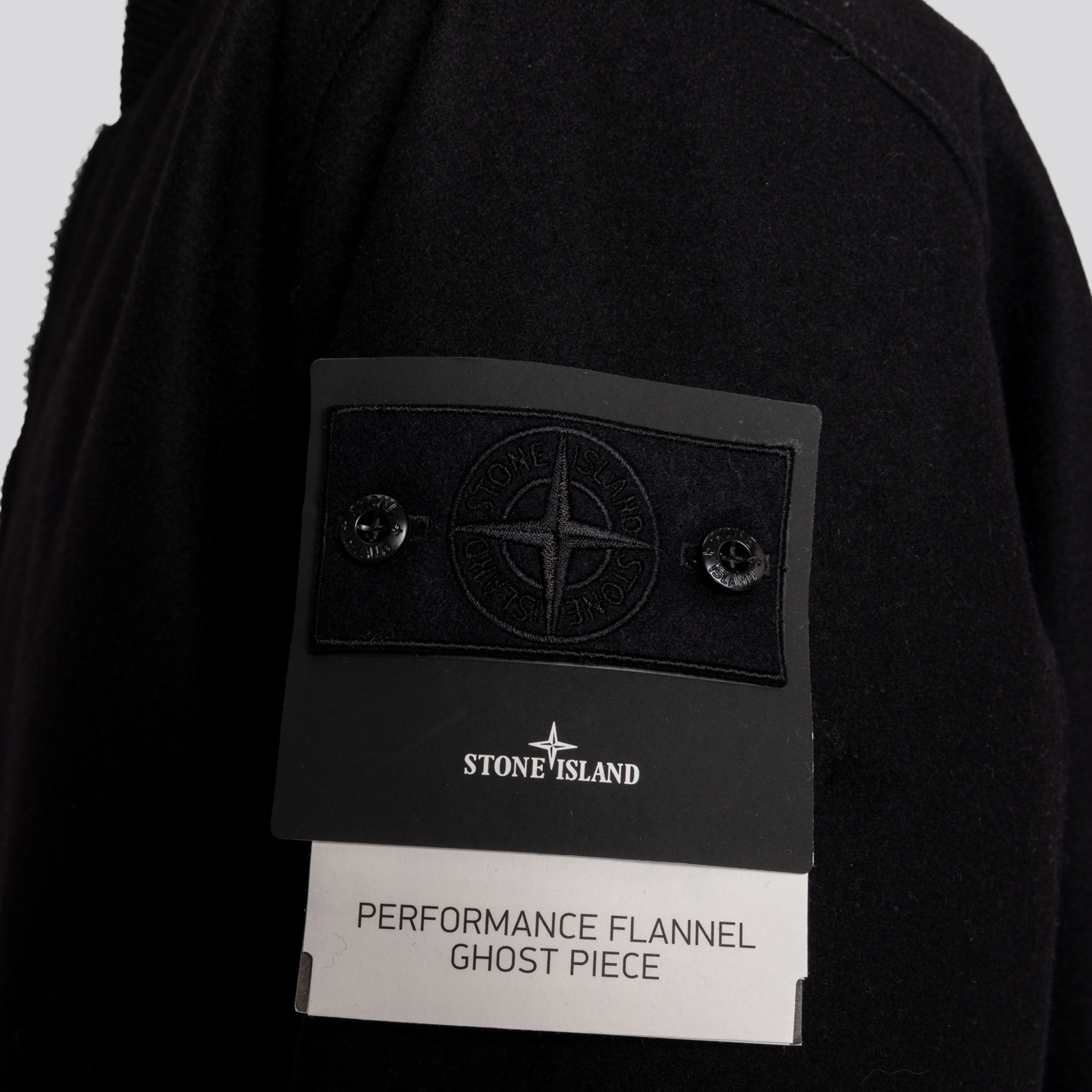 Chaqueta Negra Stone Island Ghost