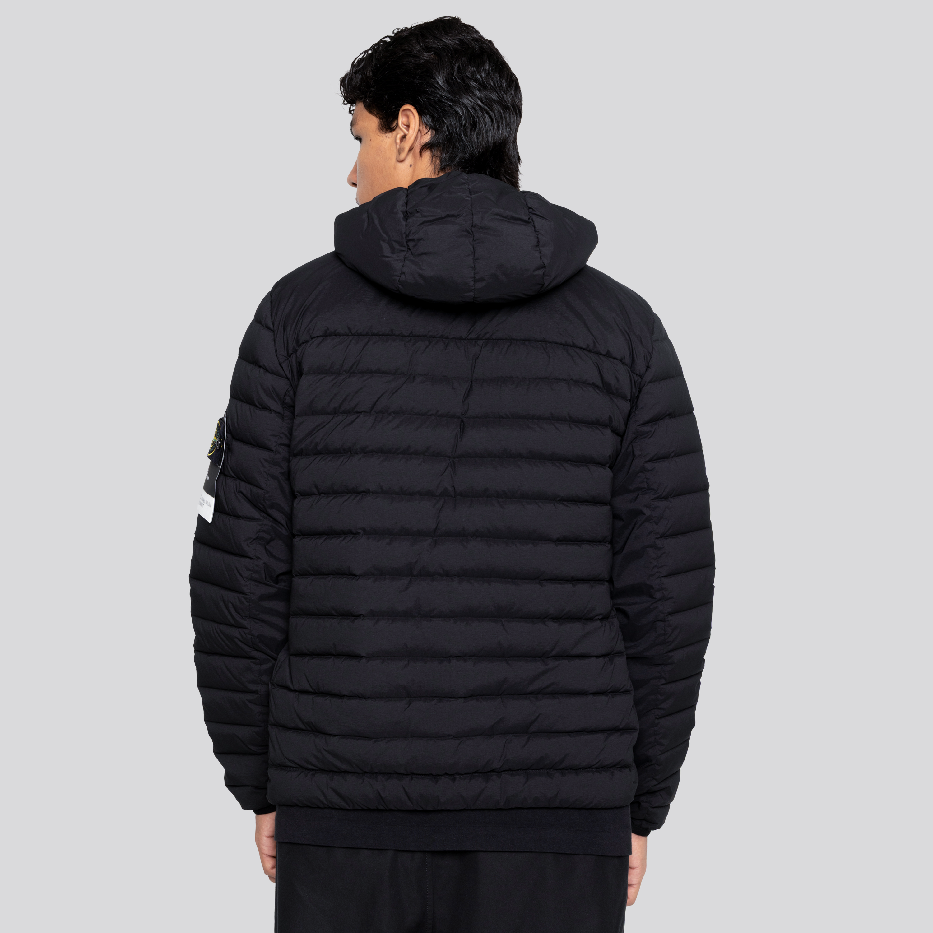 Chaqueta Negra Stone Island Piuma