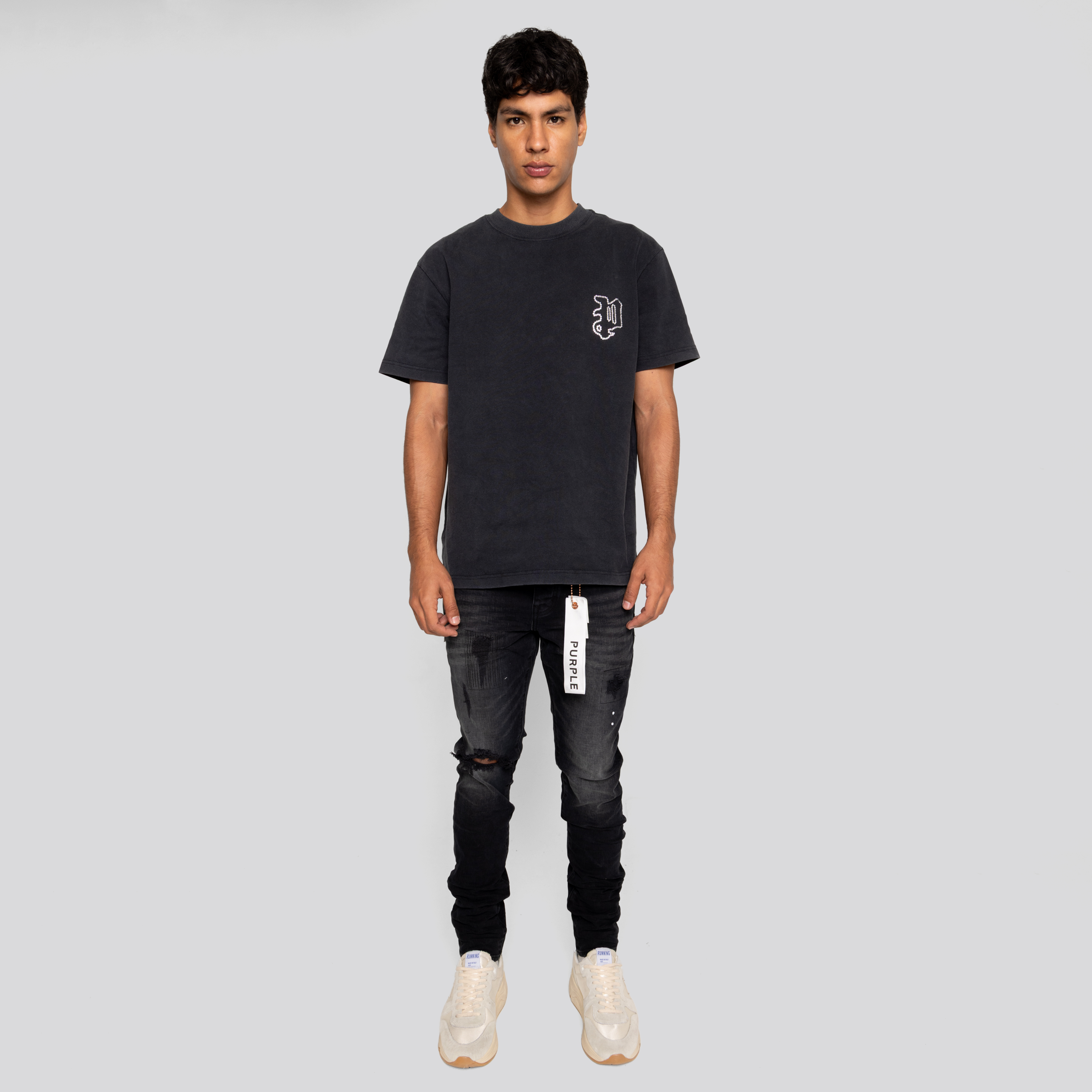 Camiseta Negra PURPLE P