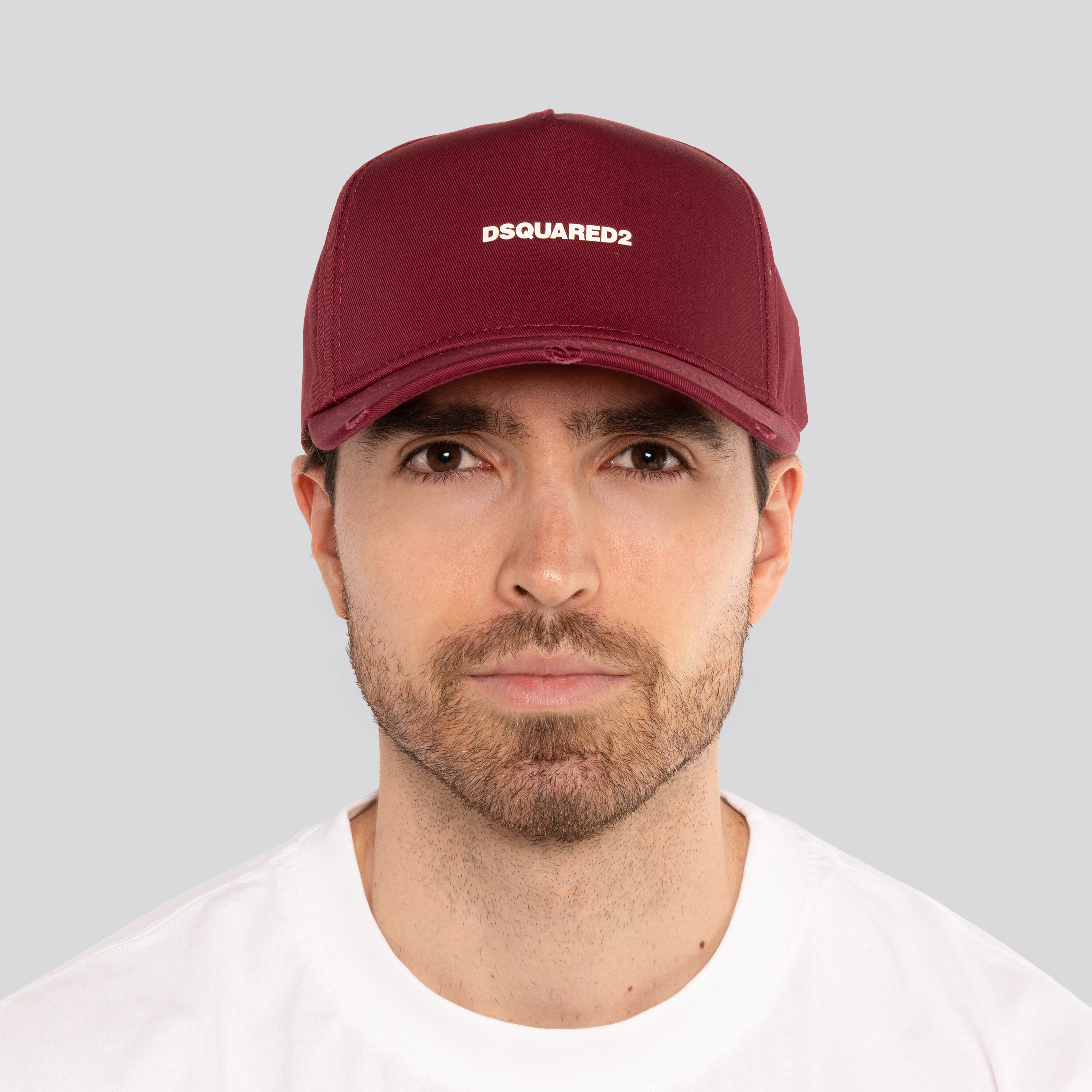 Gorra Rojo Dsquared2 Cap Bordeaux Dsquared Logo Panna