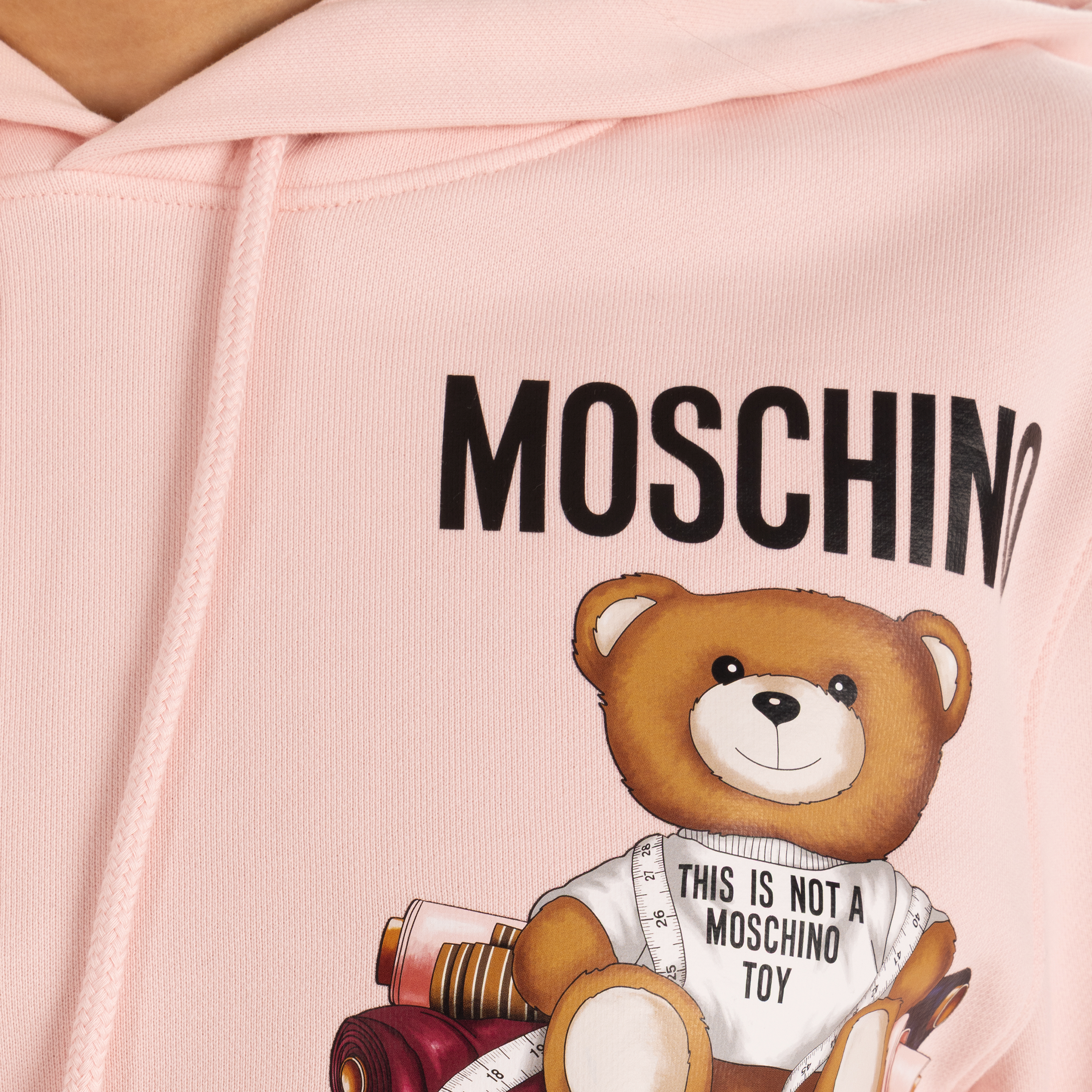 Buzo Rosado Moschino Teddy Taylor Cropped