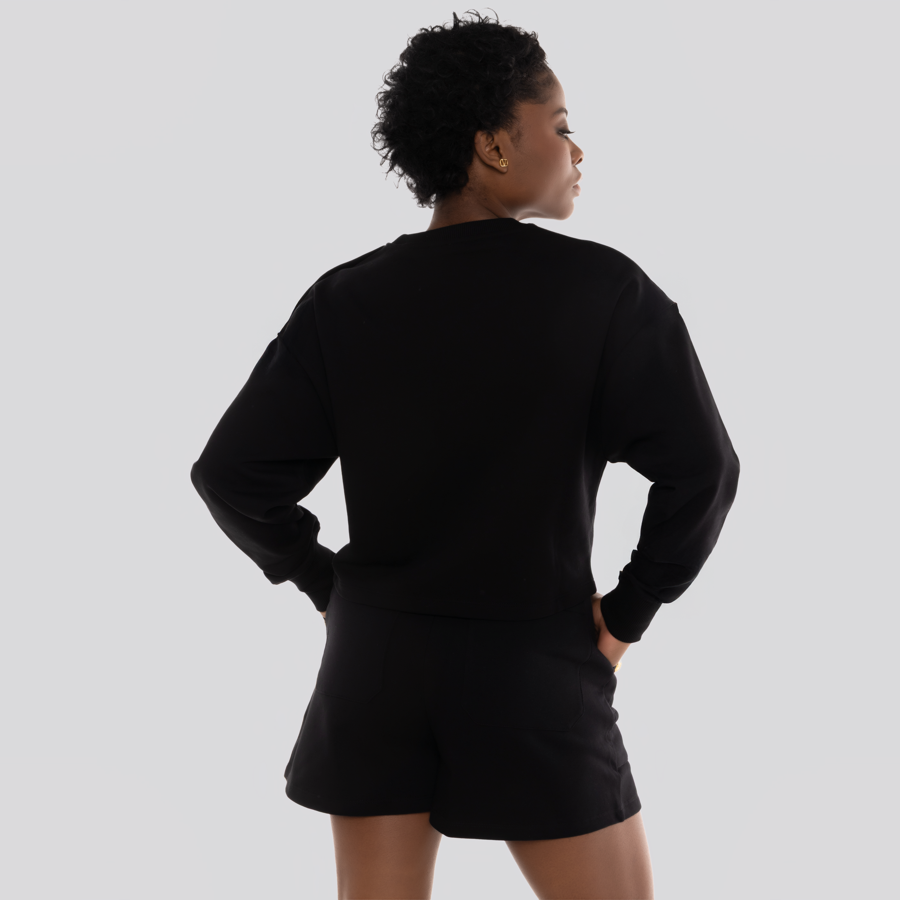 Short Negro Balmain 6 Btn