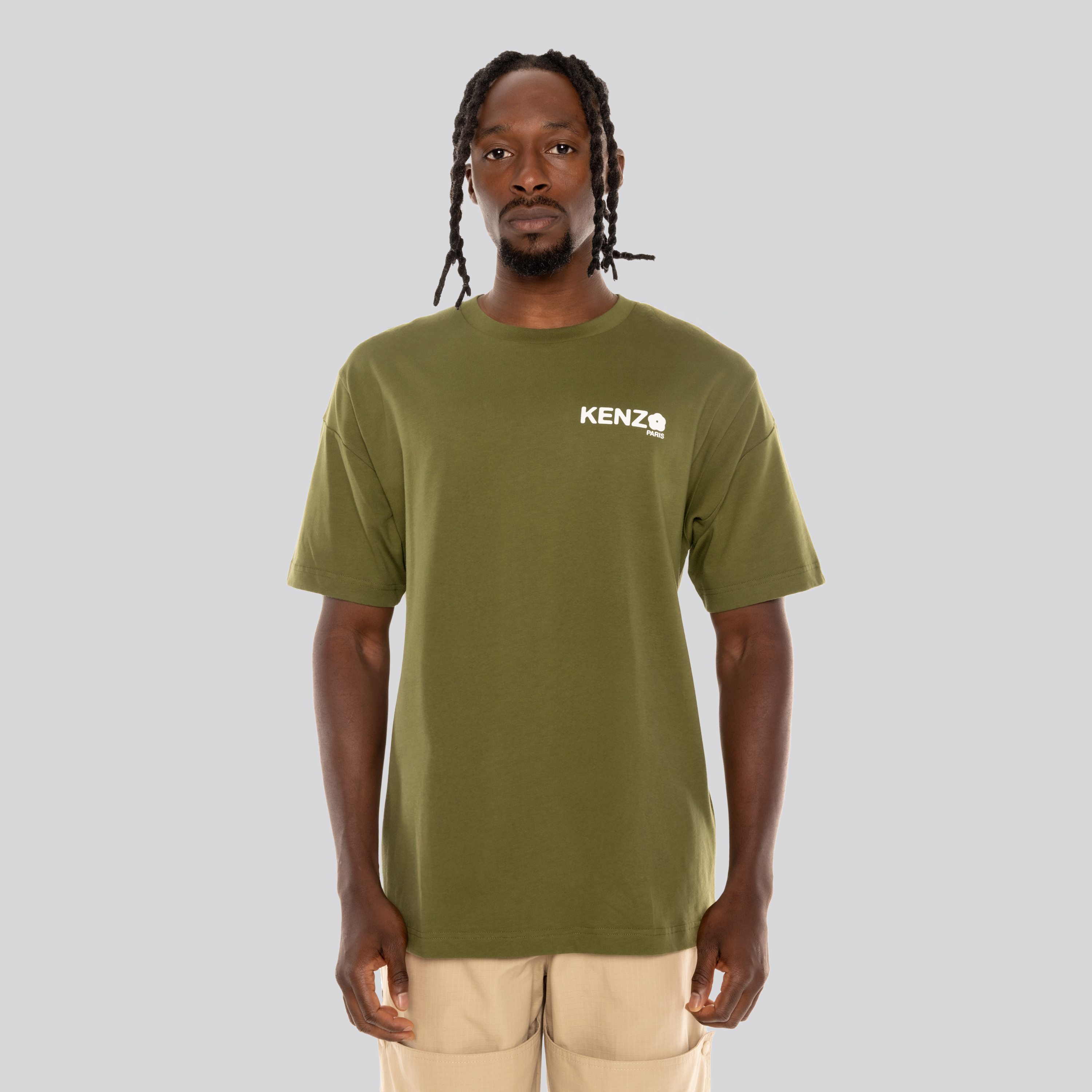 Camiseta Verde Kenzo Flower