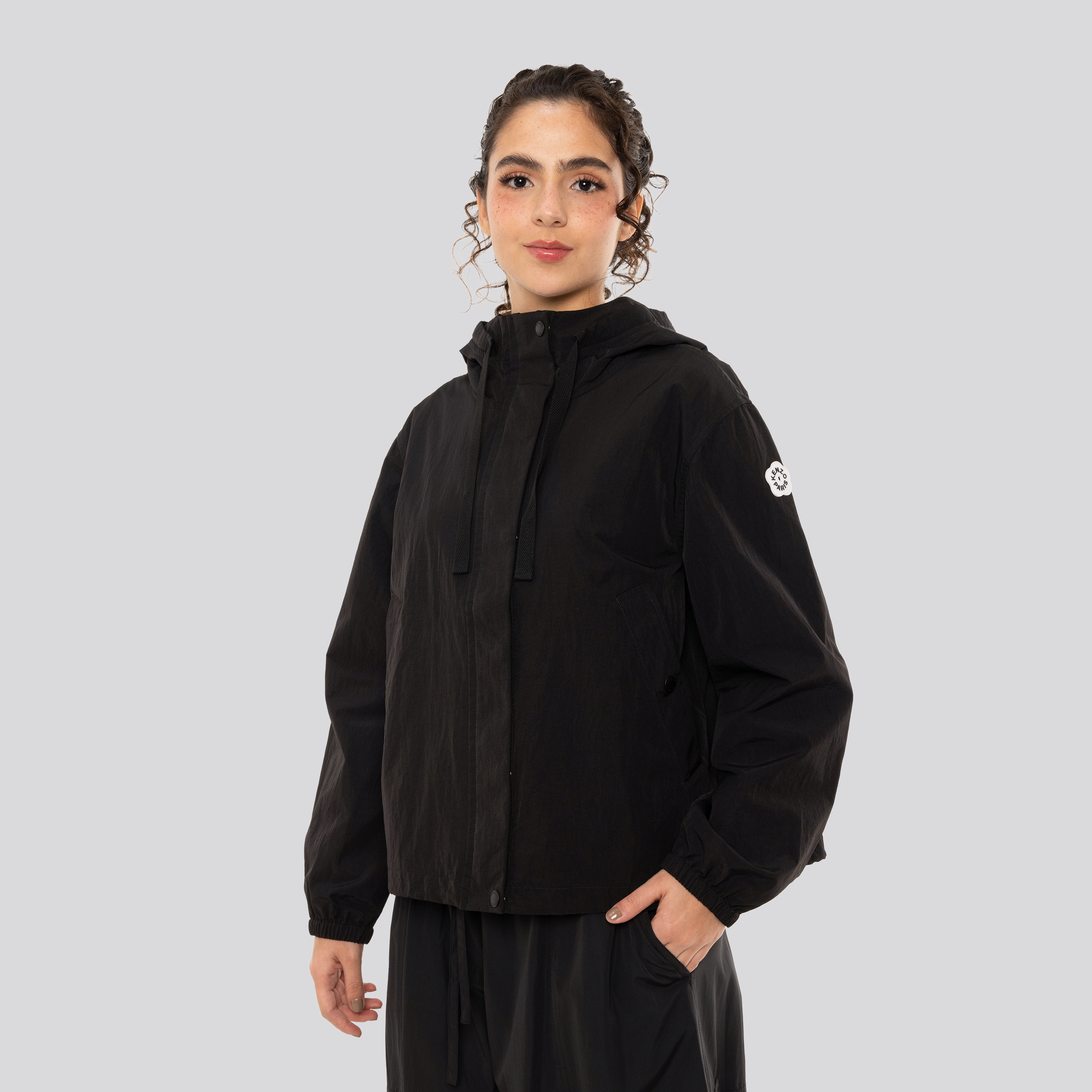 Chaqueta Negra Kenzo Boke Flower