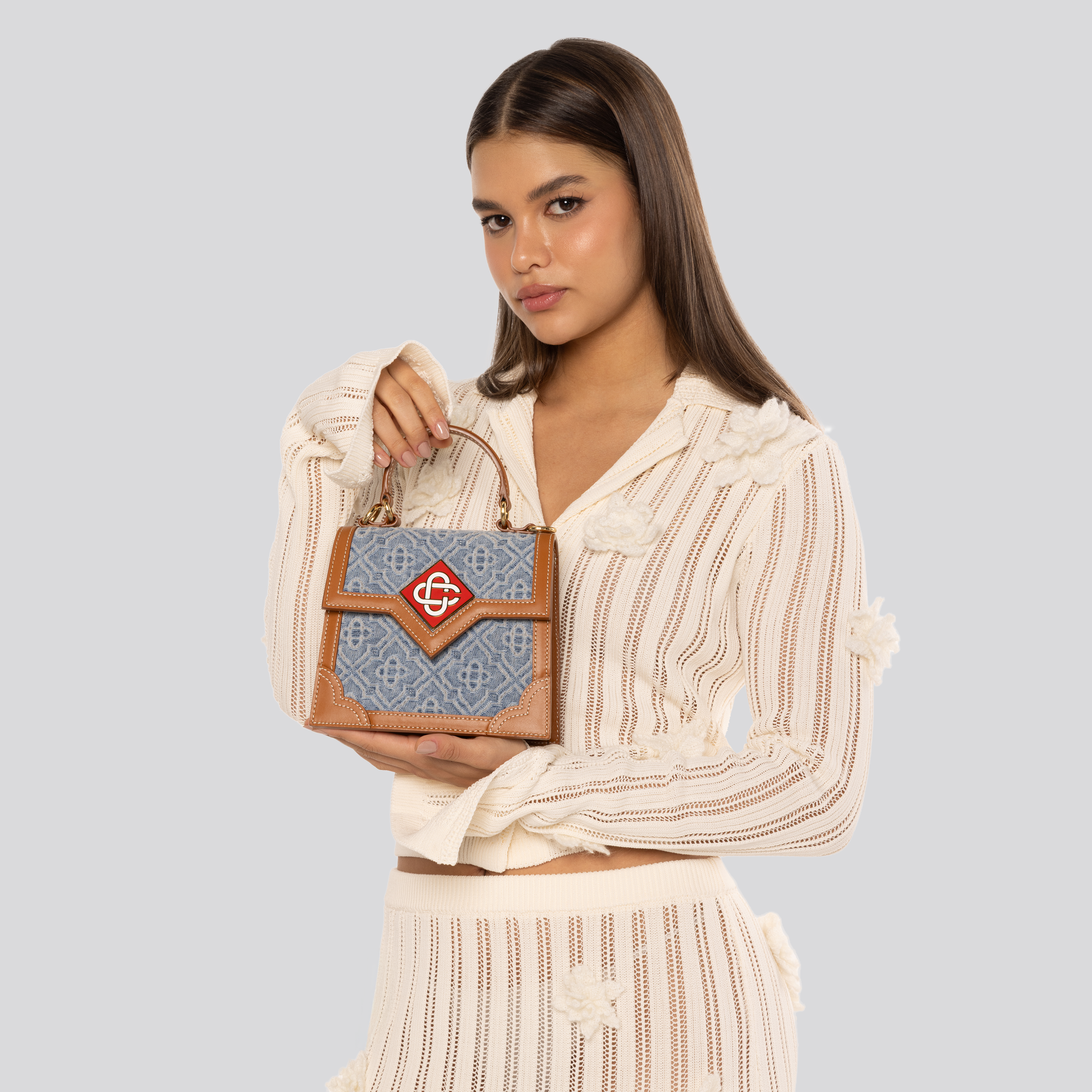 Cartera Azul Casablanca Jeanne Mini