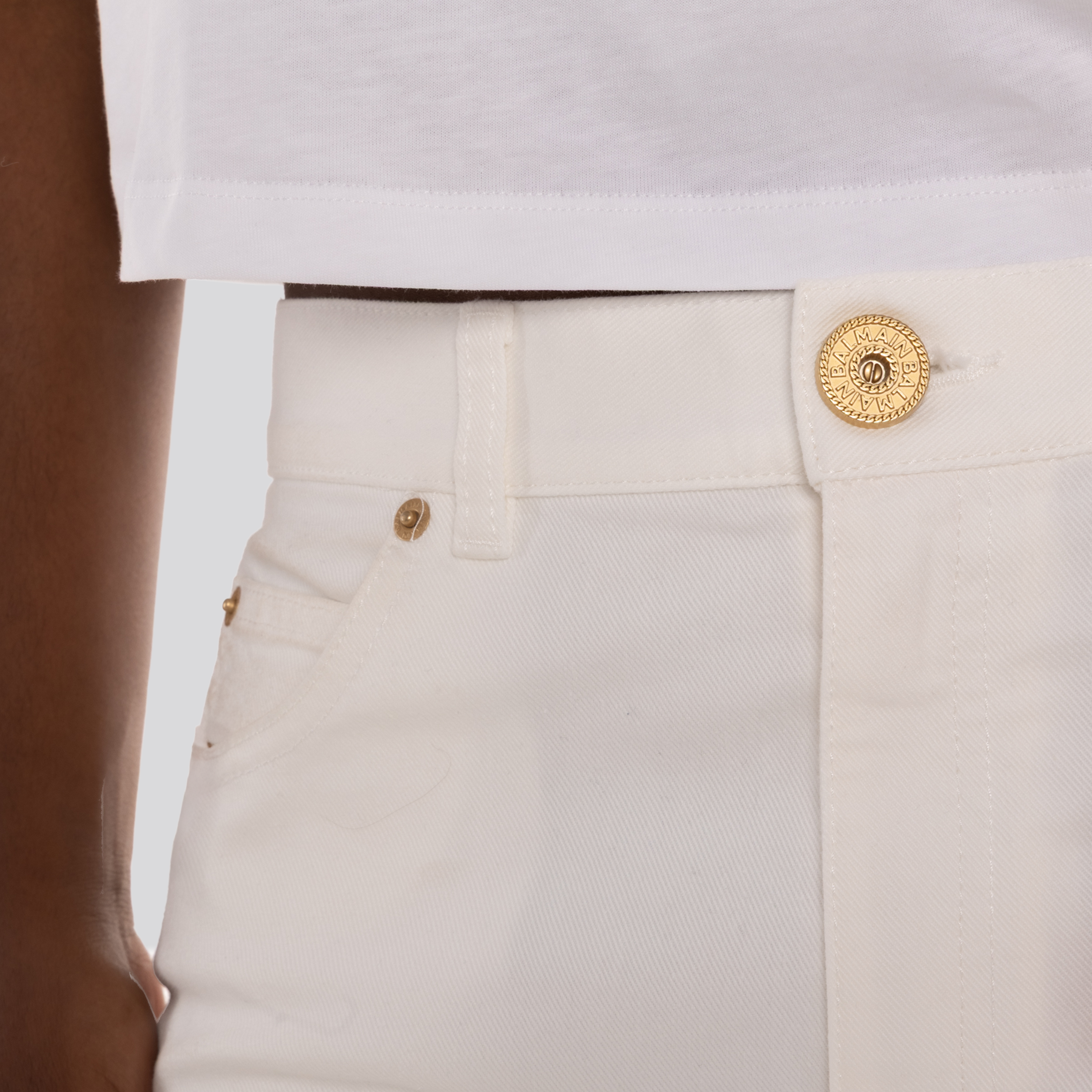 Jeans Blanco Balmain Slim