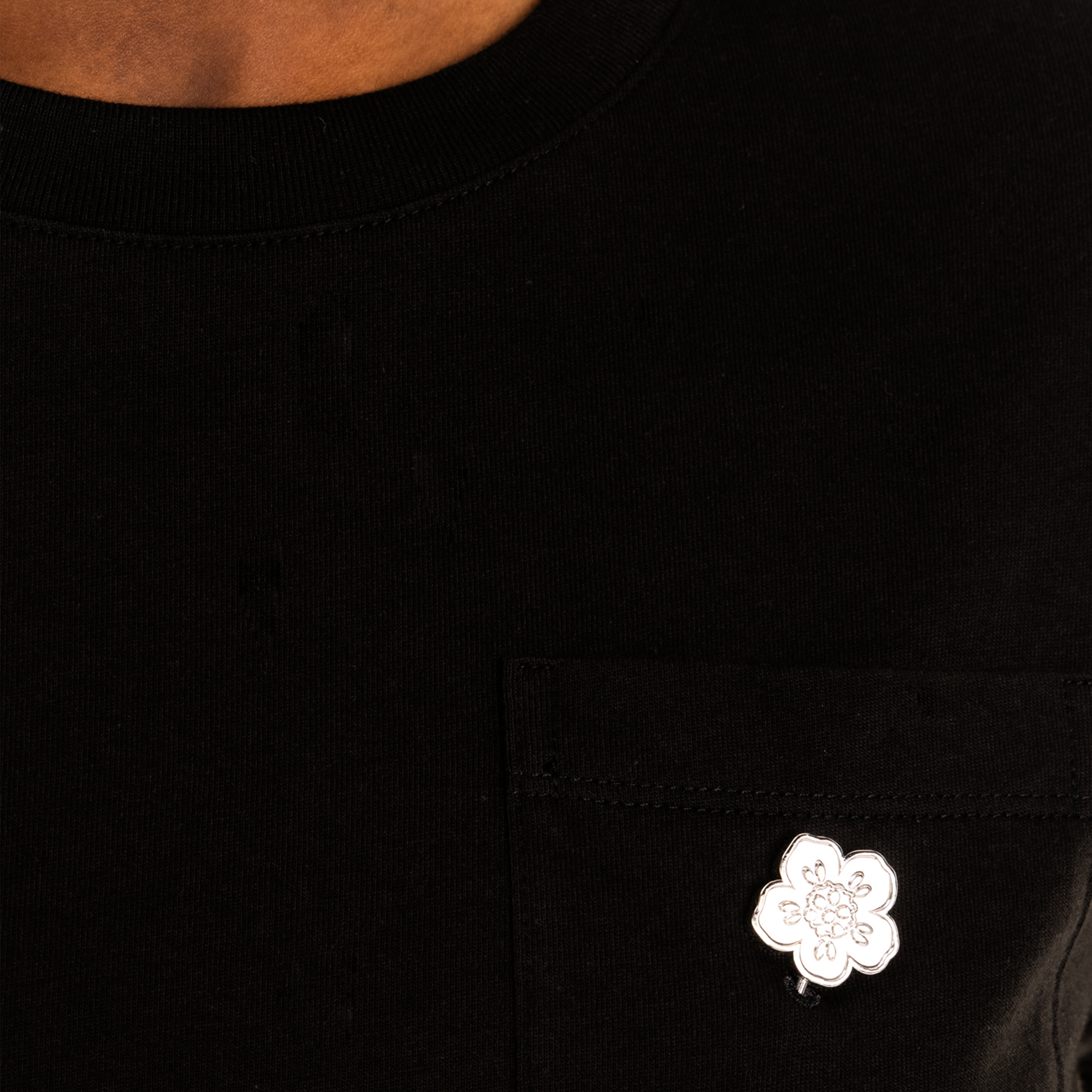 Camiseta Negra Kenzo Mini Boke Flower