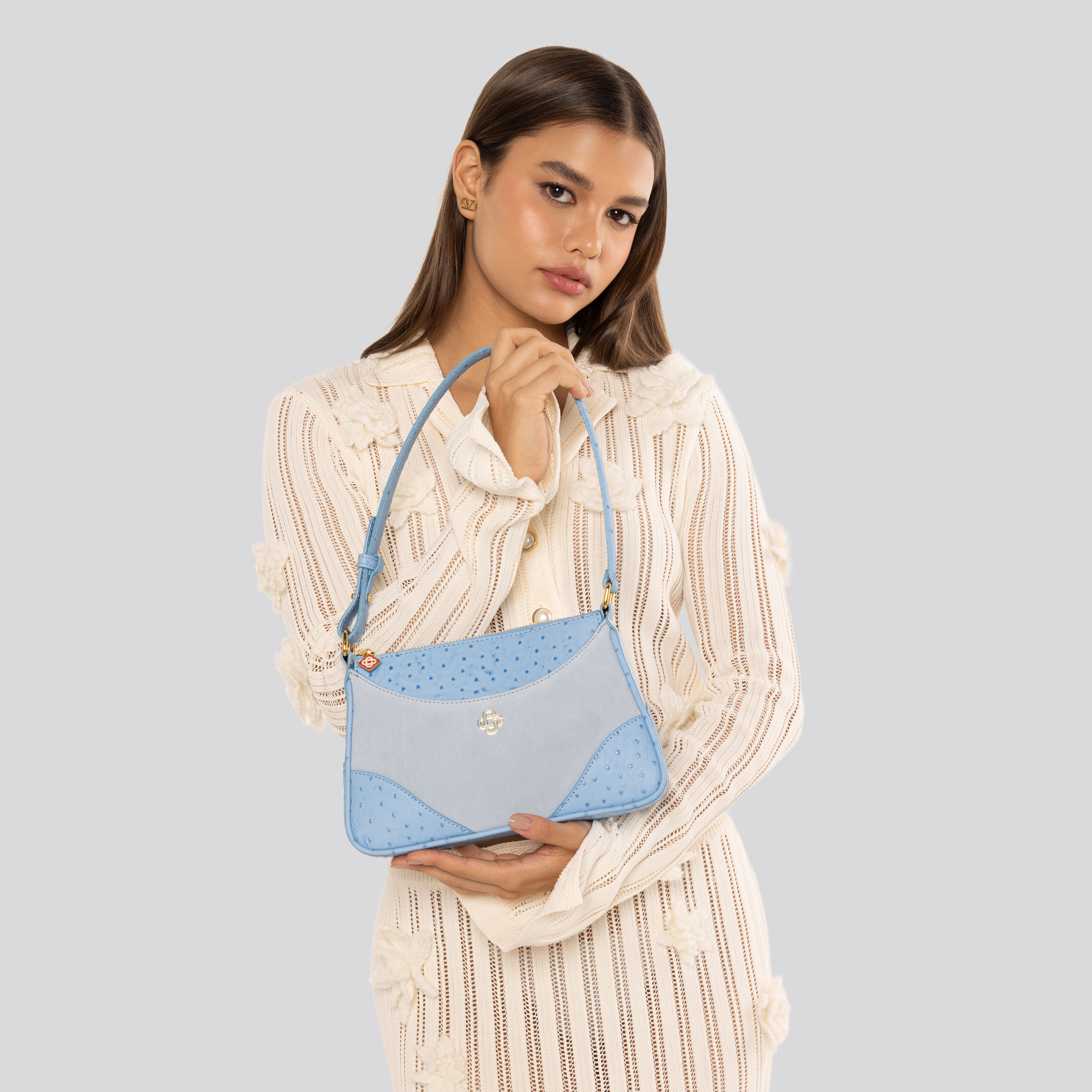 Cartera Celeste Casablanca Jeanne B Pochette