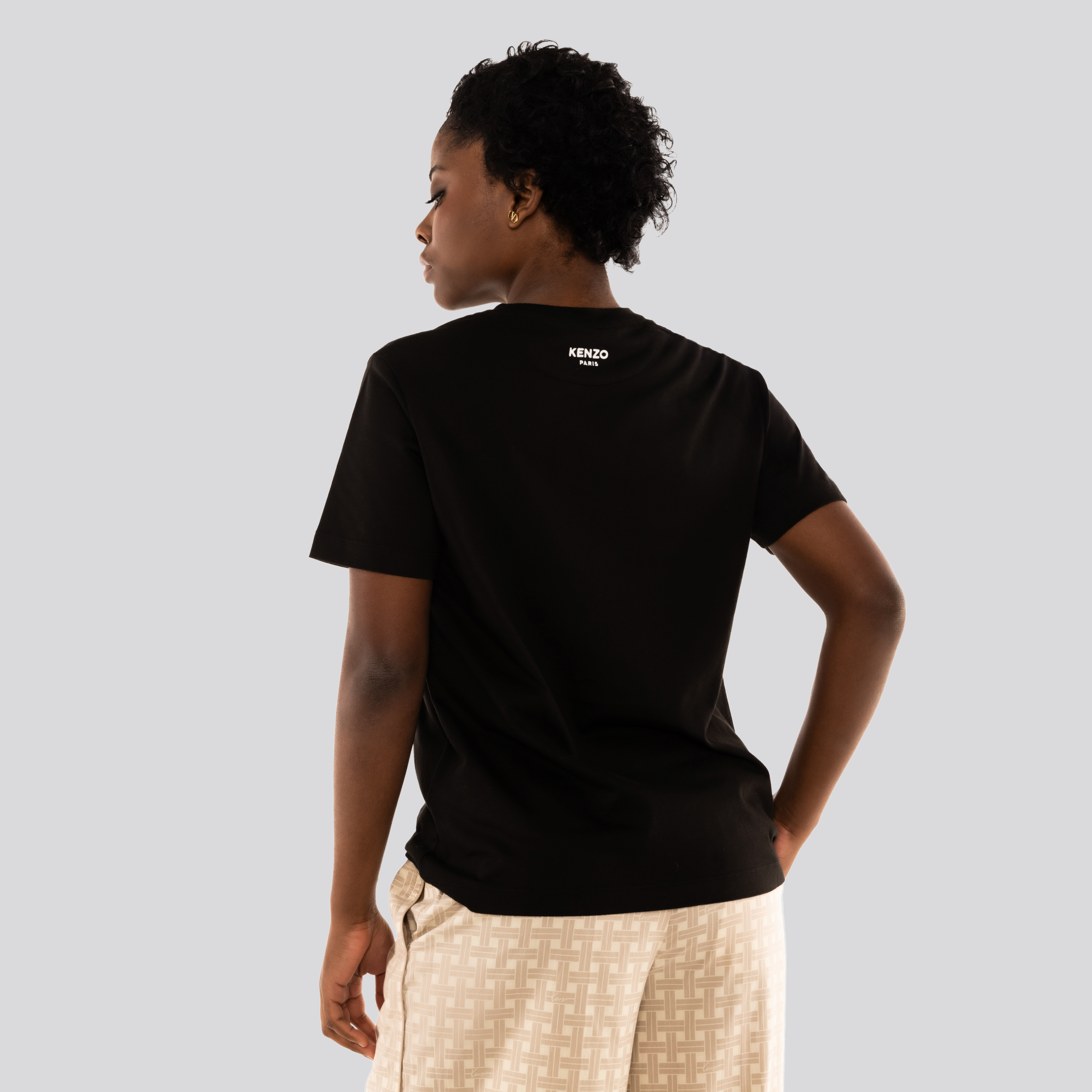 Camiseta Negra Kenzo Mini Boke Flower