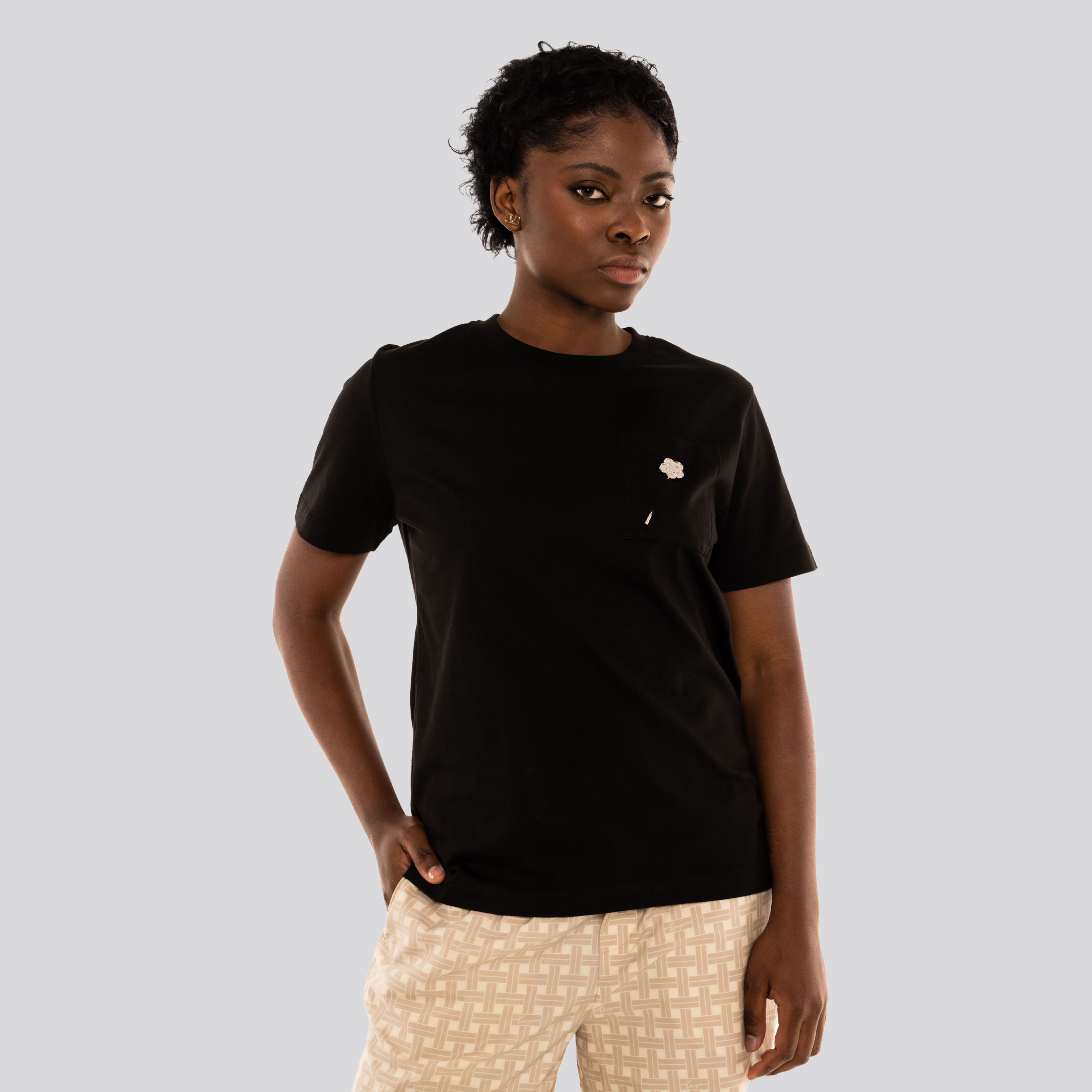 Camiseta Negra Kenzo Mini Boke Flower