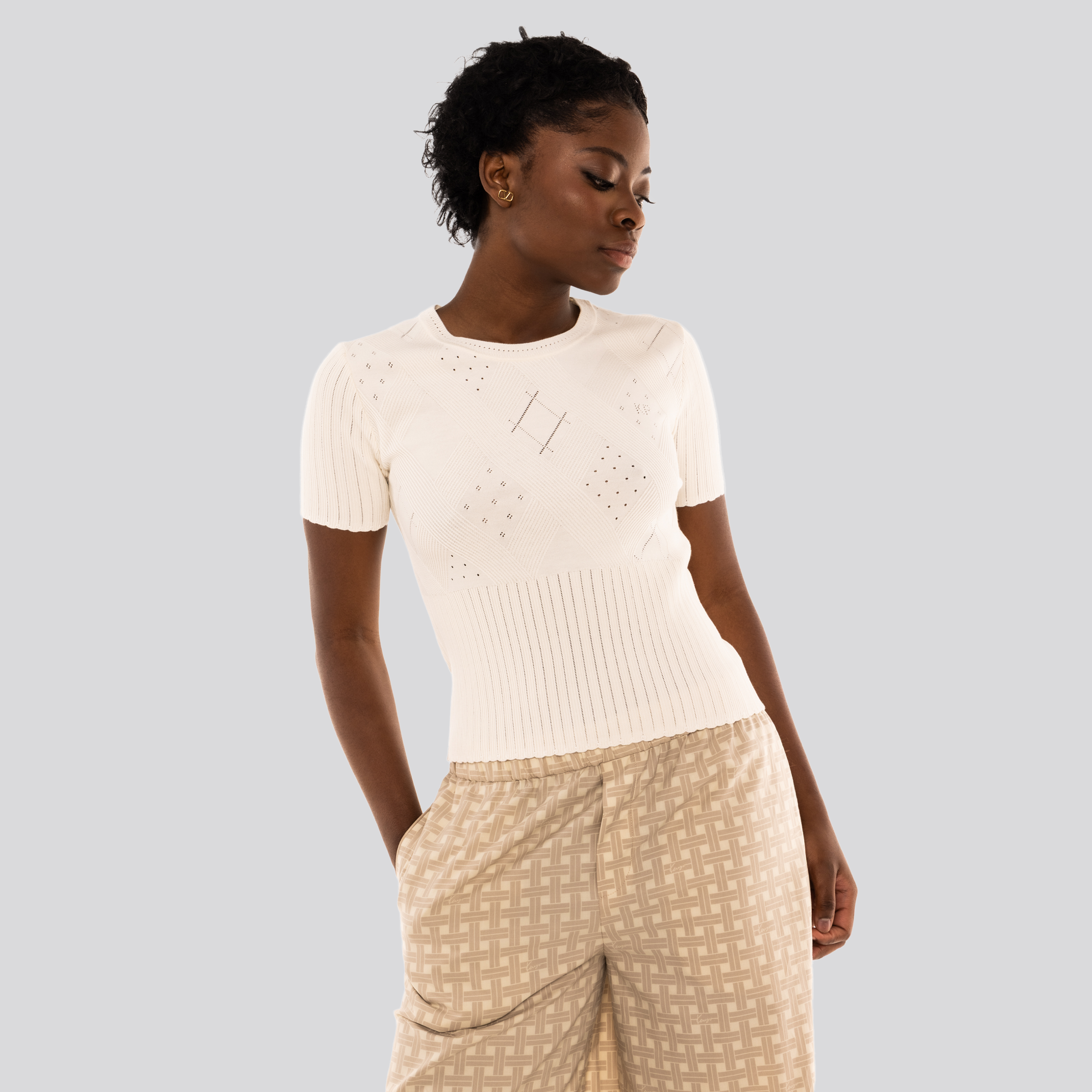 Top Blanco Kenzo Stretch