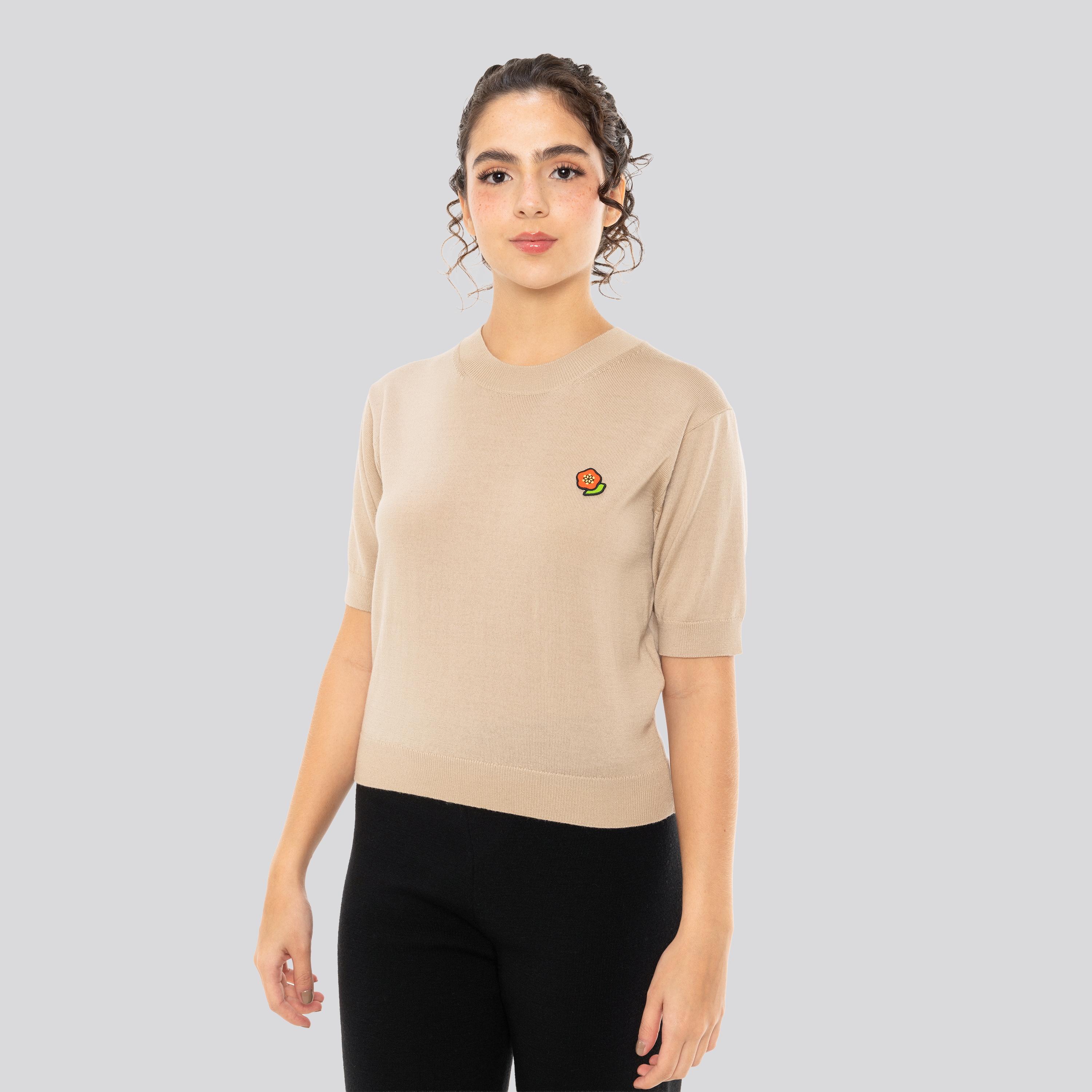 Top Beige Kenzo Rws Flower Patch