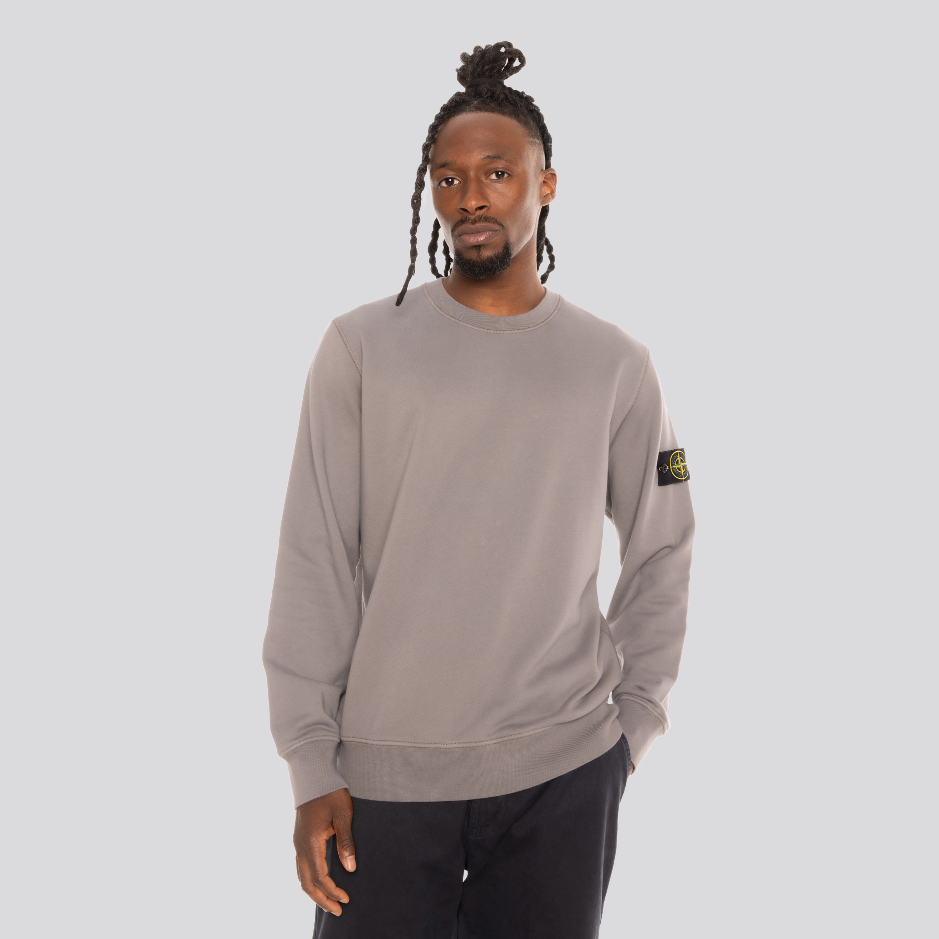 Buzo Gris Stone Island Tag