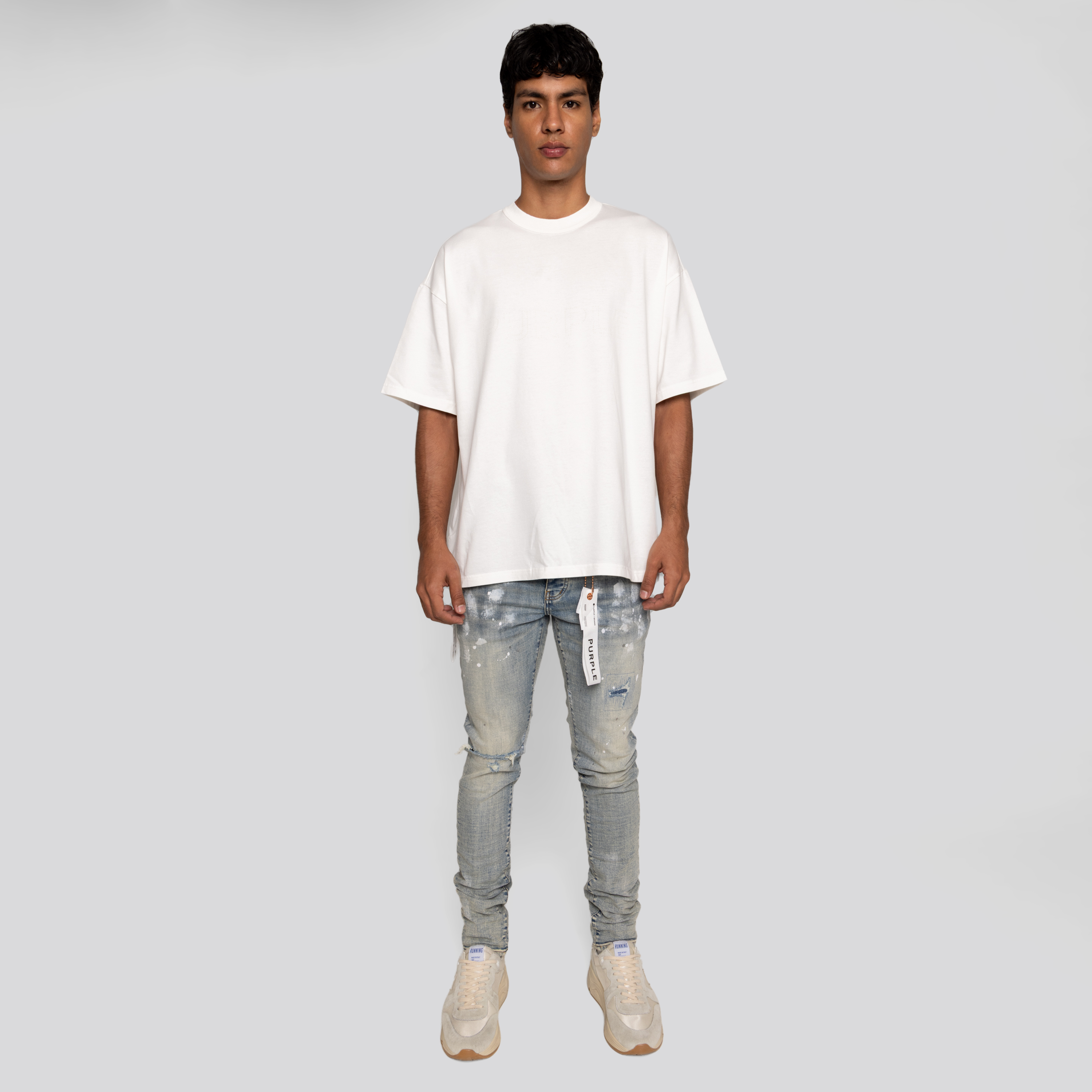 Camiseta Blanca PURPLE Logo