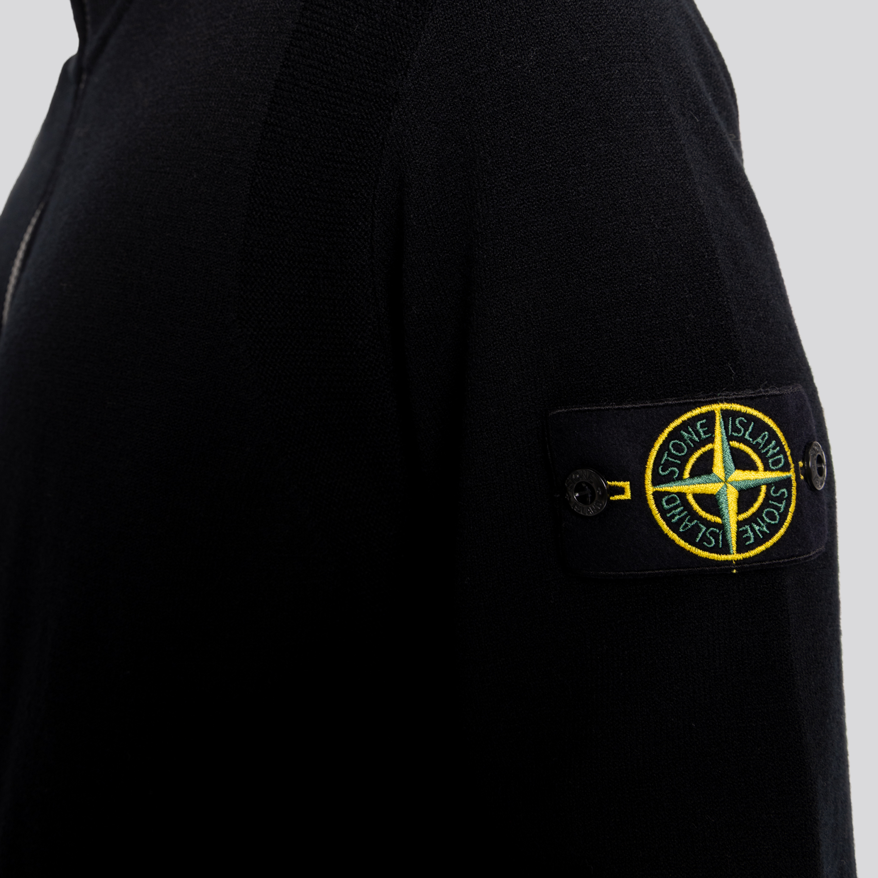 Chaqueta Negra Stone Island Tag