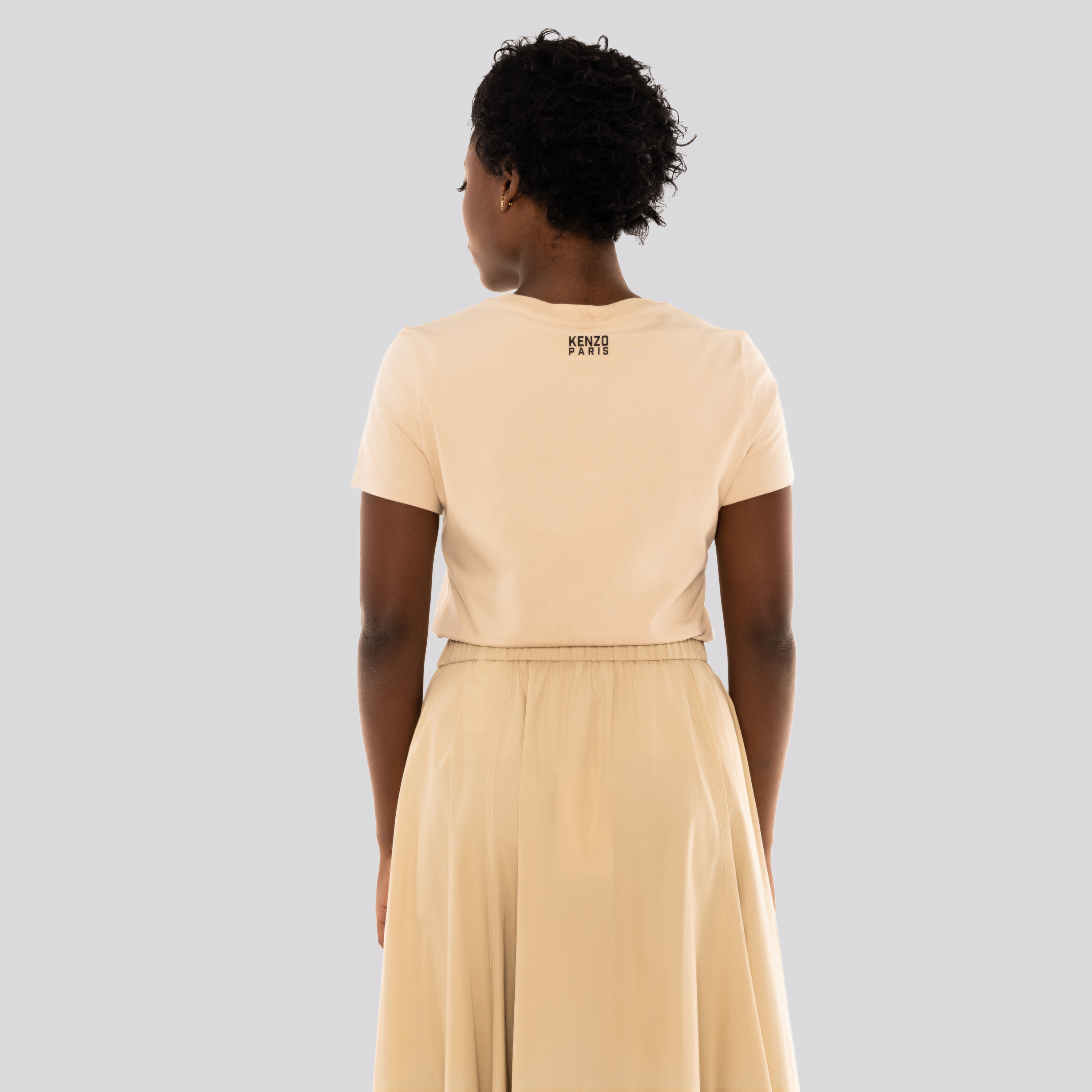 Camiseta Beige Kenzo Happy Tiger