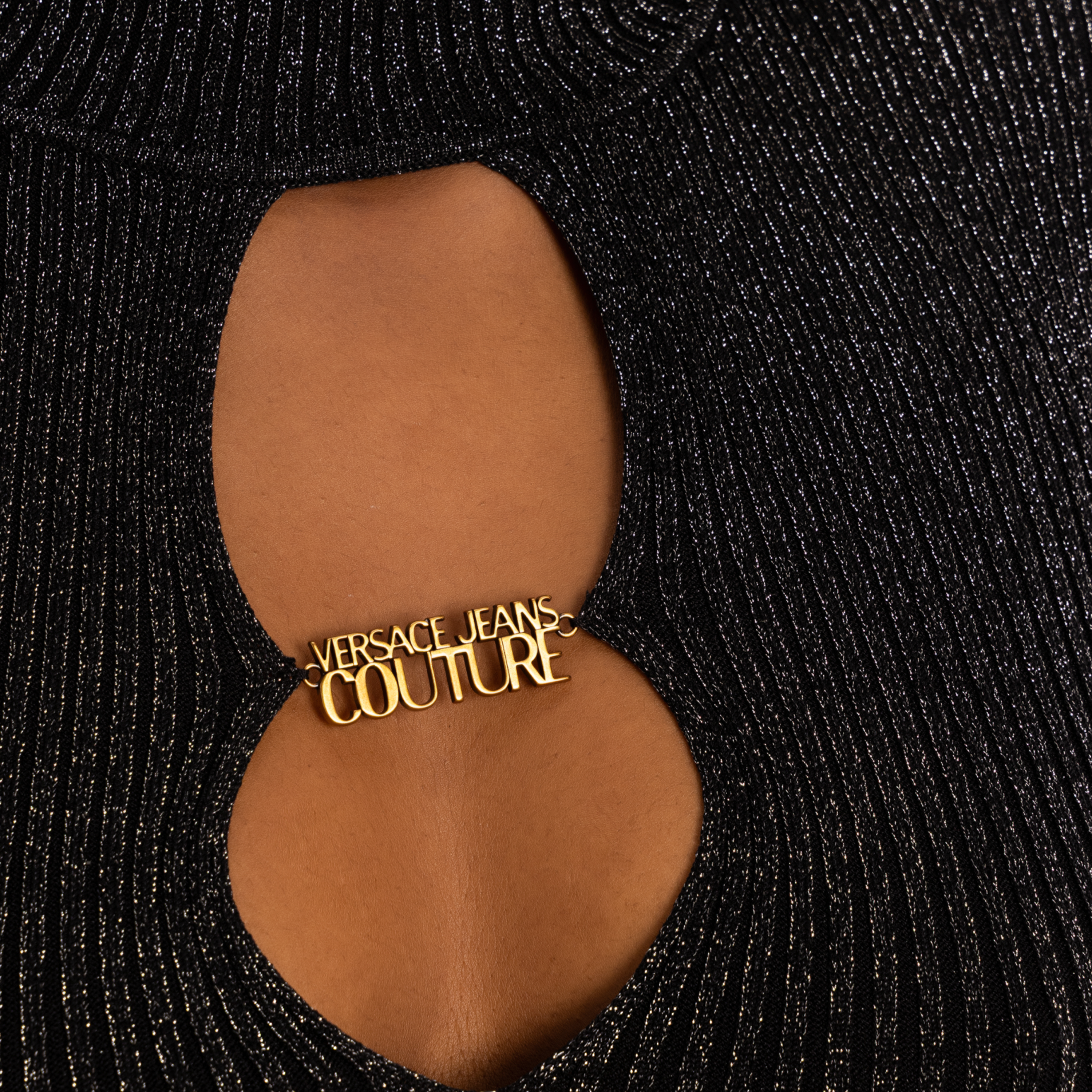 Buzo Negro Versace Jeans Couture Top