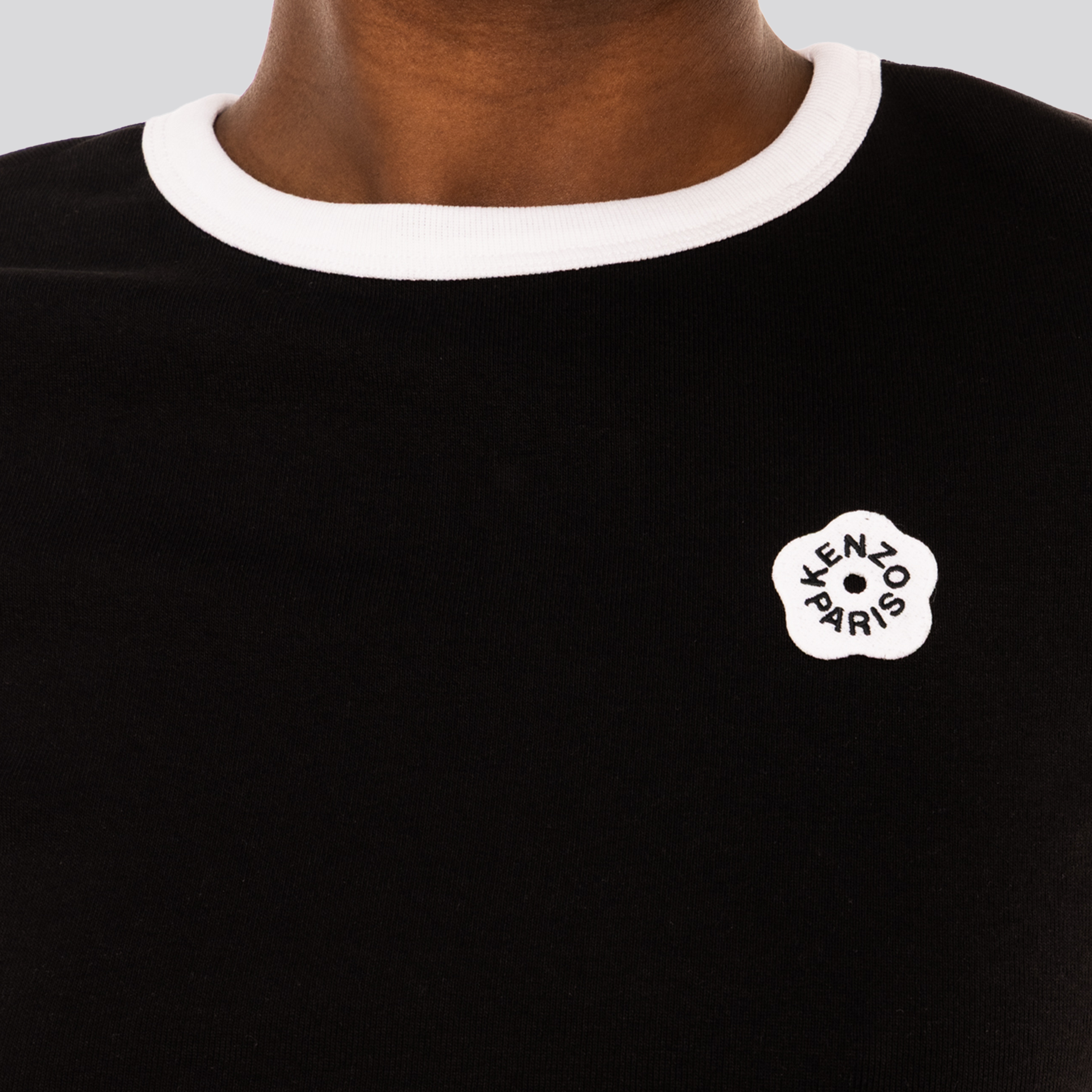 Camiseta Negra Kenzo Flower