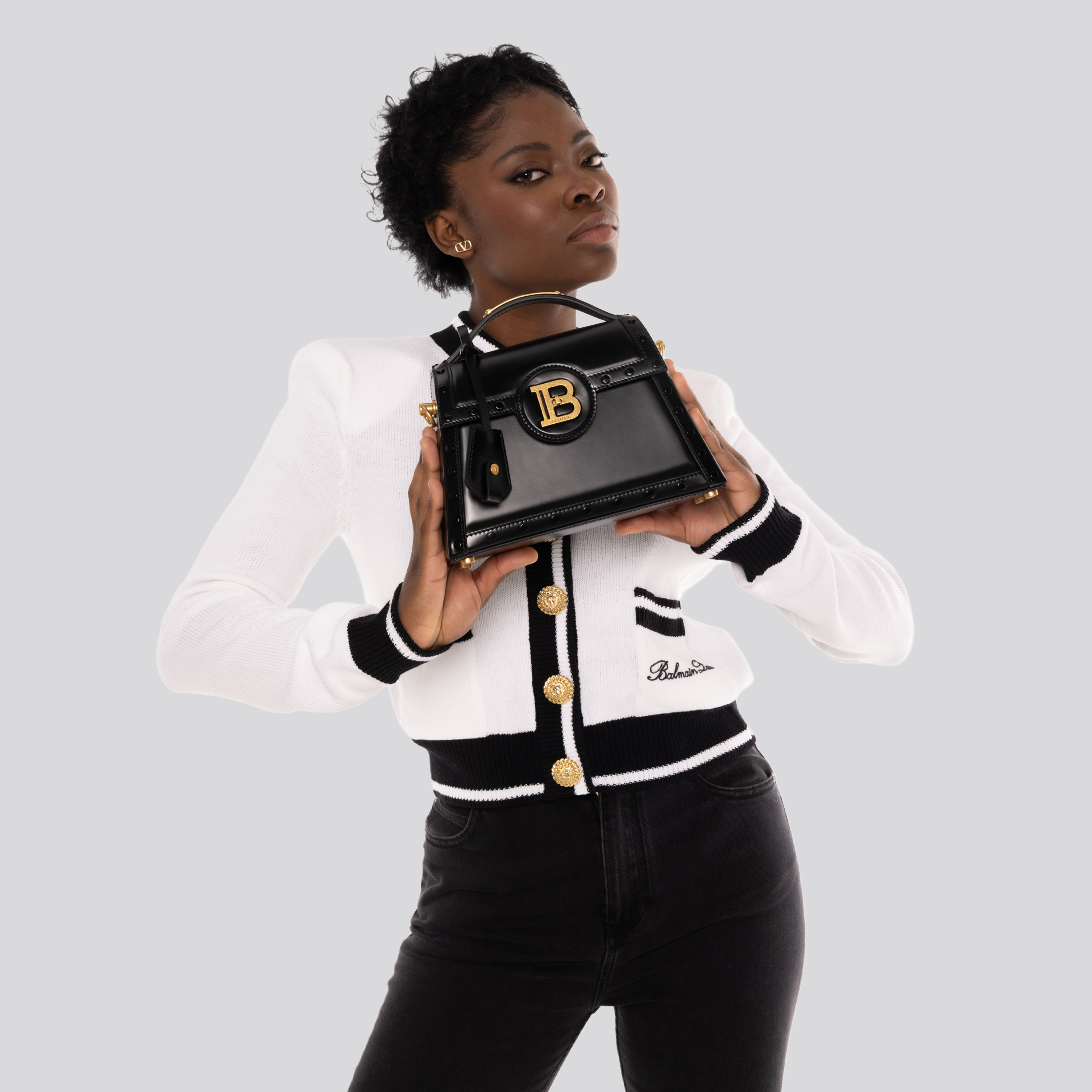 Cartera Negra Balmain B-Buzz Dynasty