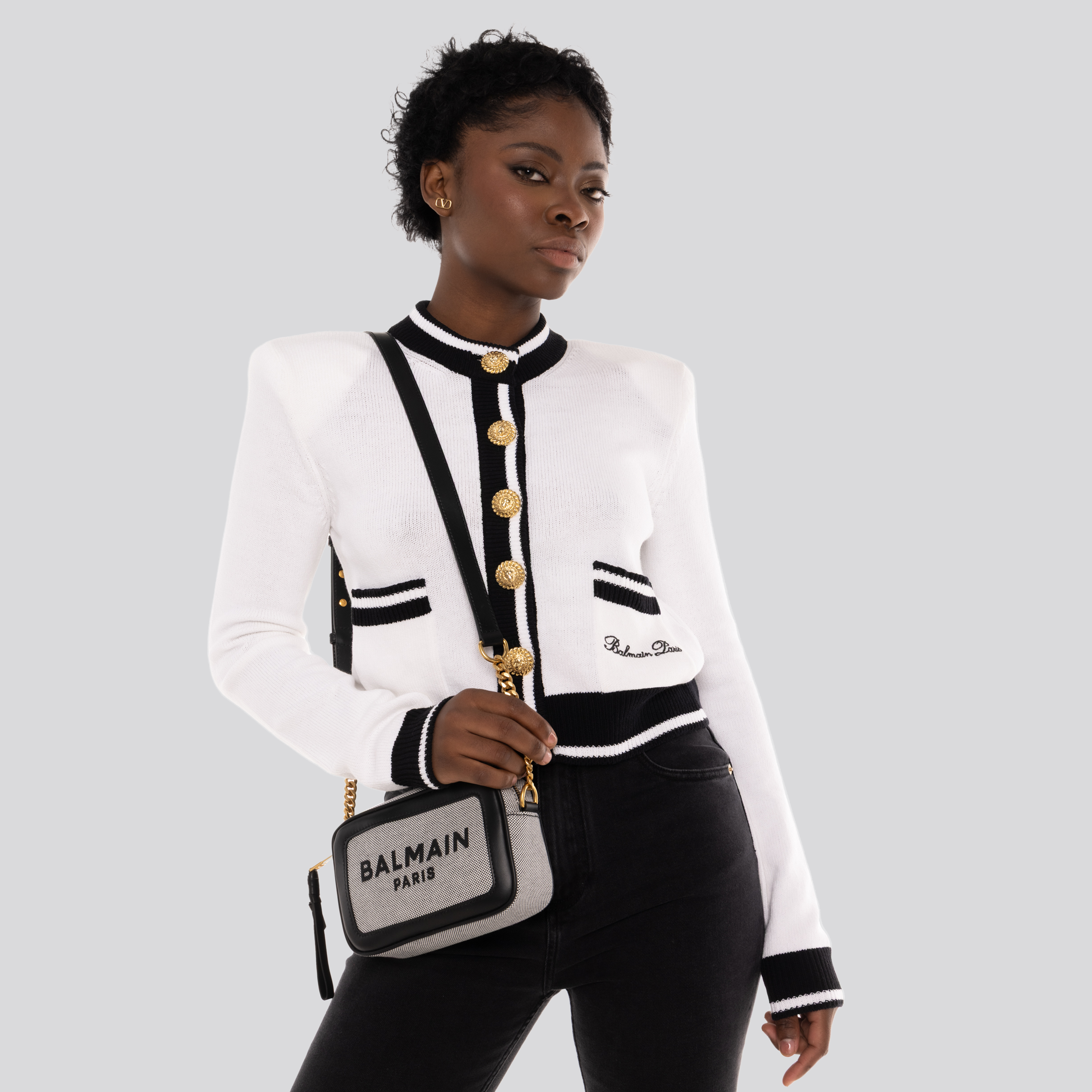 Cartera Gris Balmain B-Army Camera