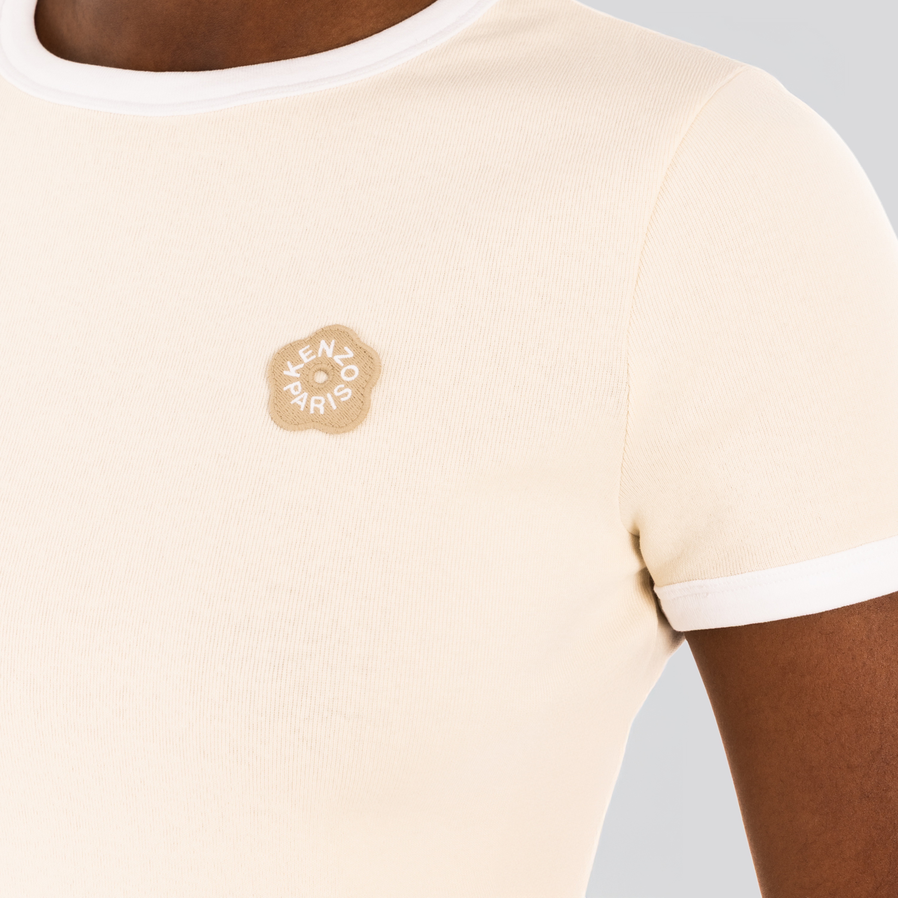 Camiseta Beige Kenzo Flower