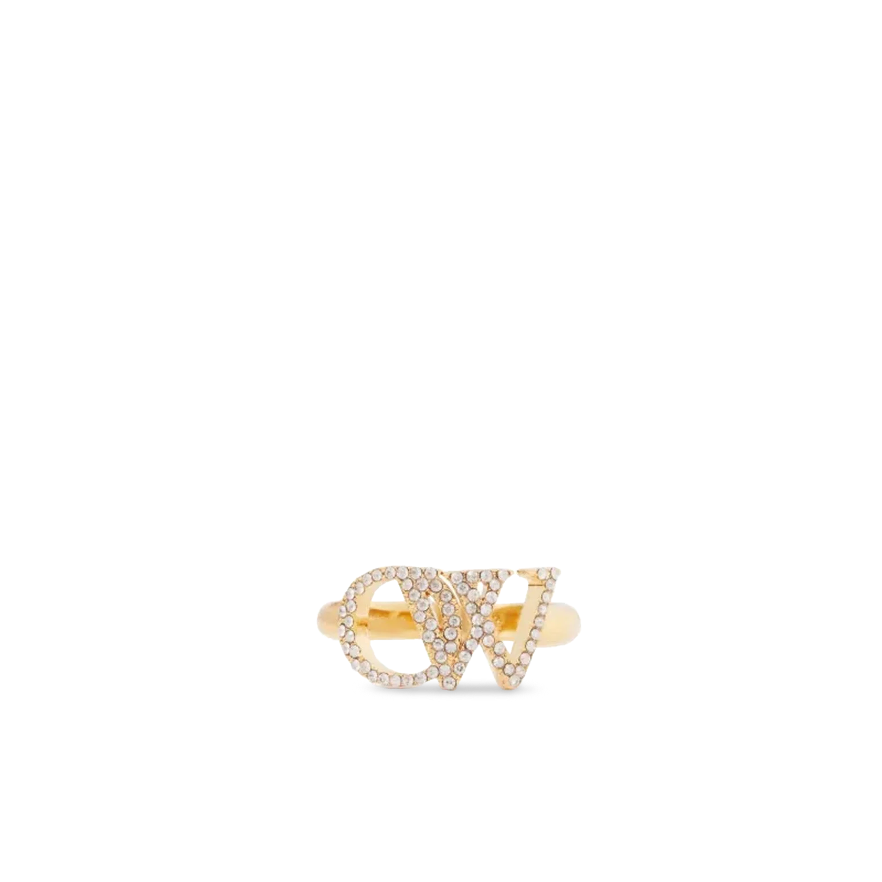Anillo Dorado Off-White Ow Strass