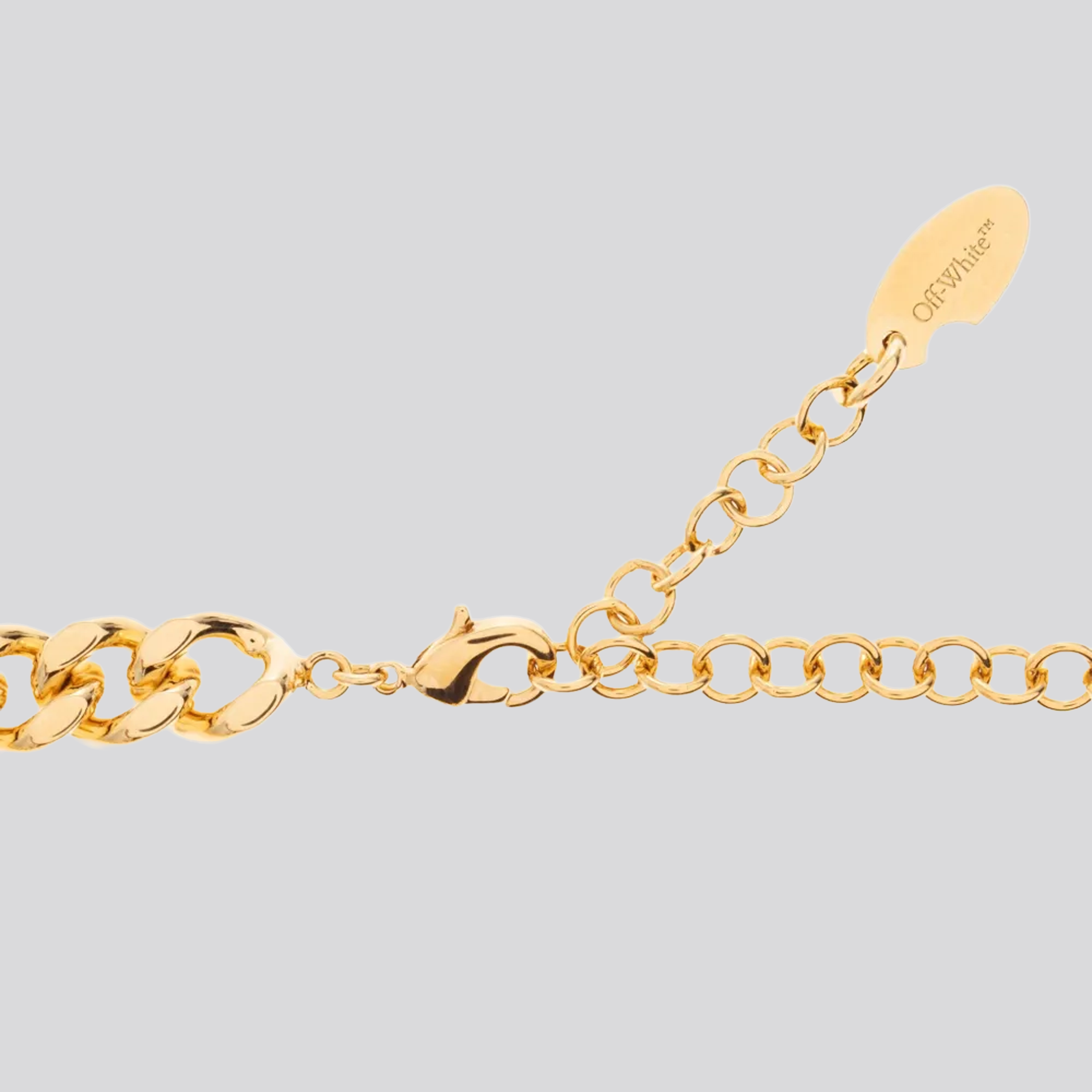 Collar Dorado Off-White Round Arrow