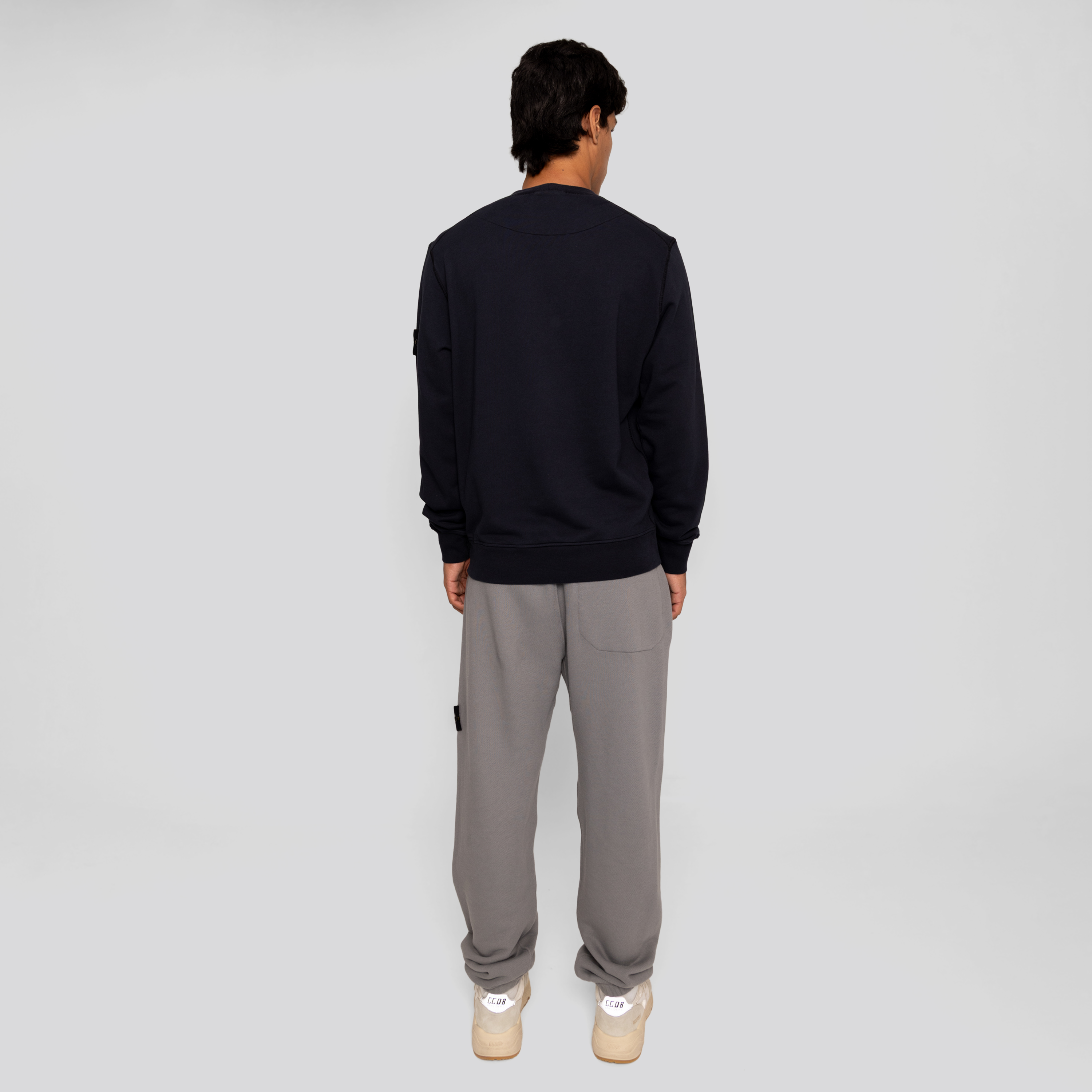Sudadera Gris Stone Stone Island Tag