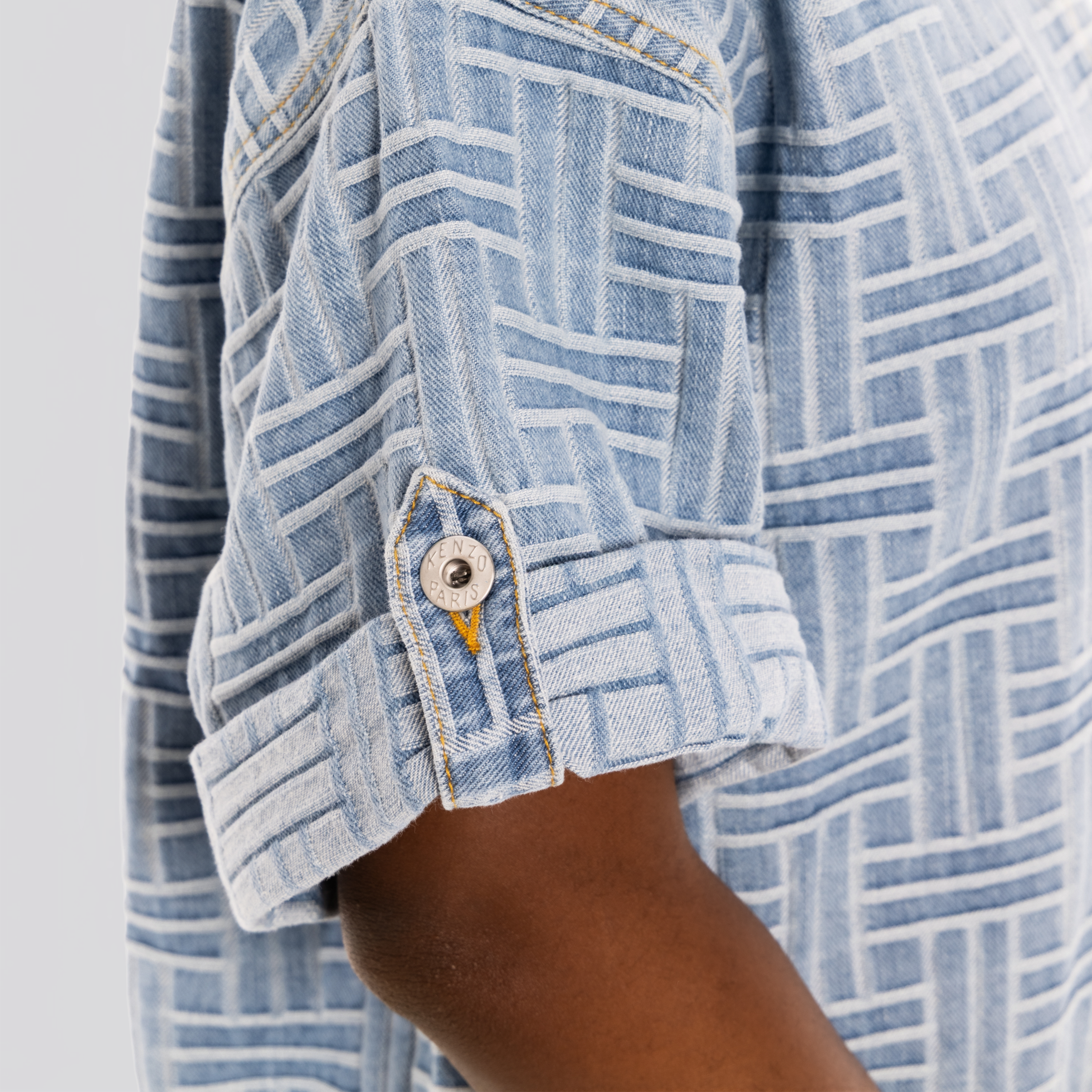 Camisa Denim Kenzo Weave