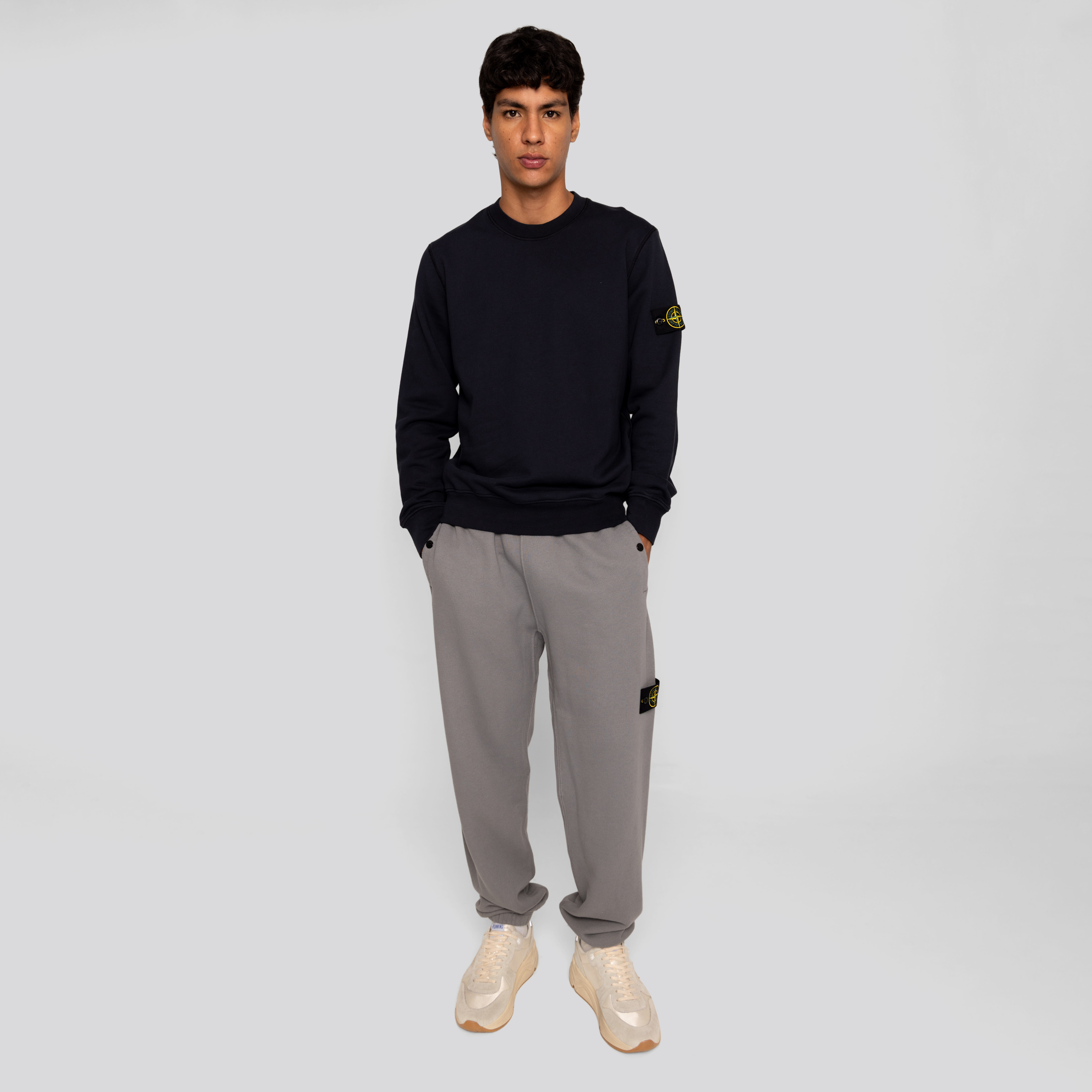 Buzo Negro Stone Island Tag