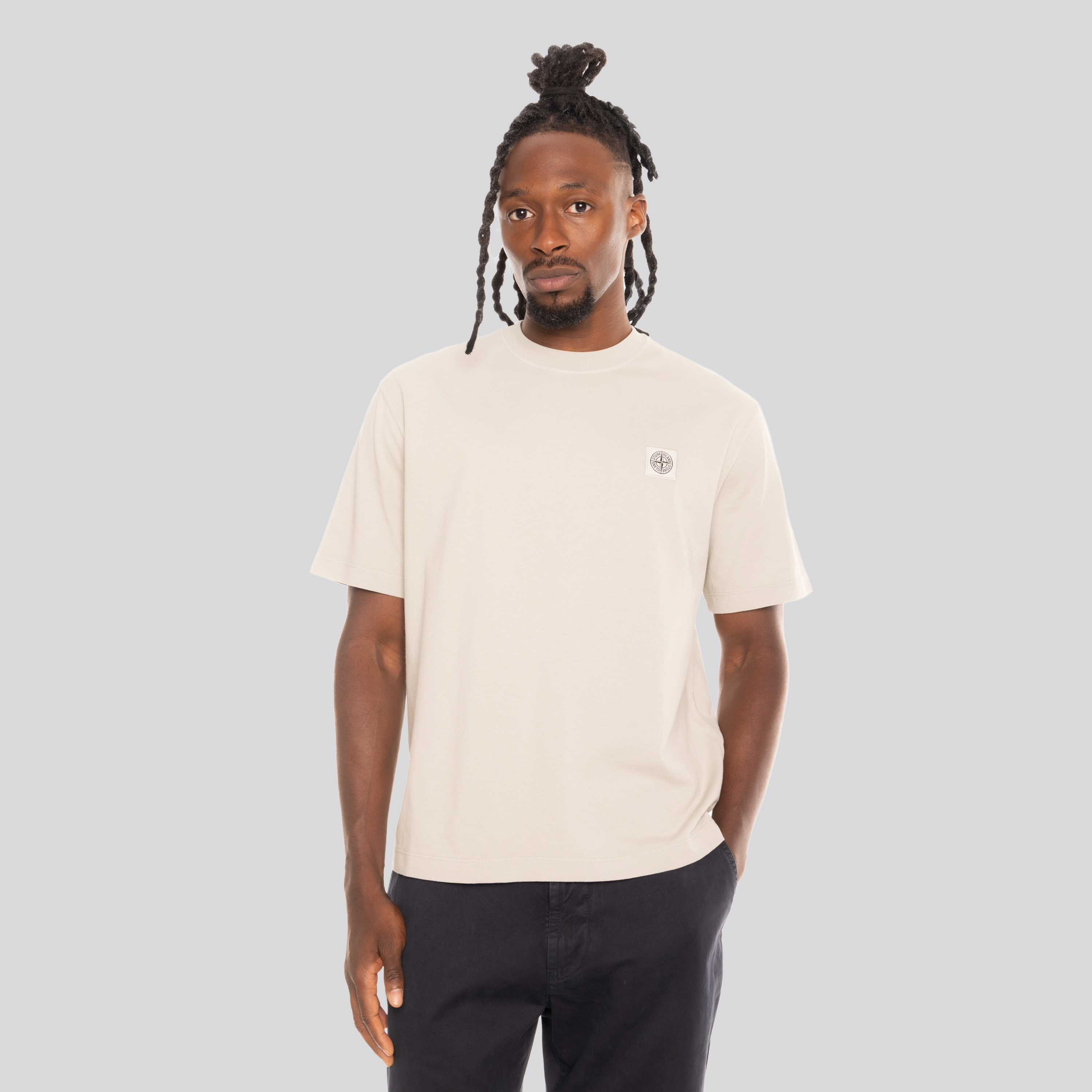 Camiseta Hueso Stone Island Compass