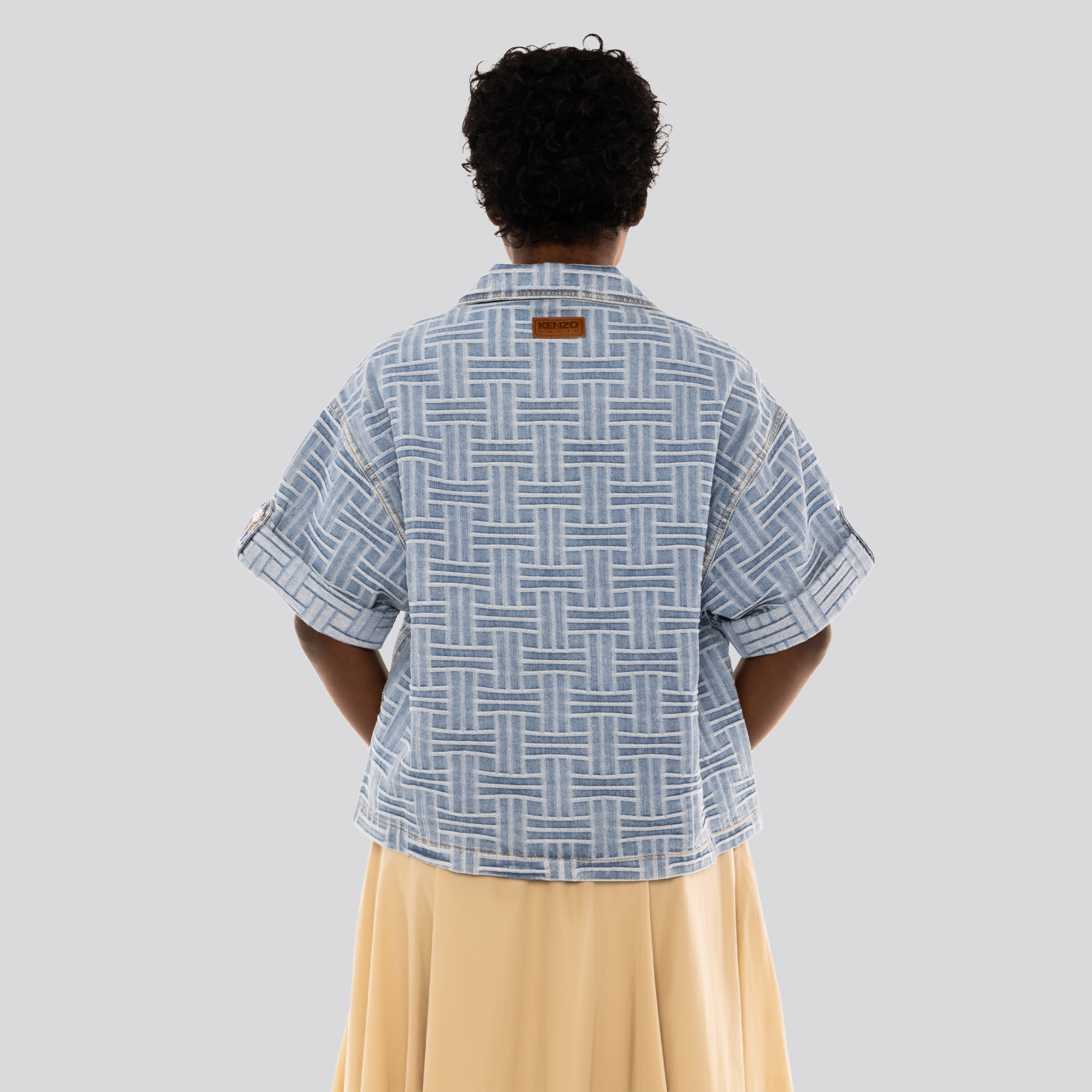 Camisa Denim Kenzo Weave