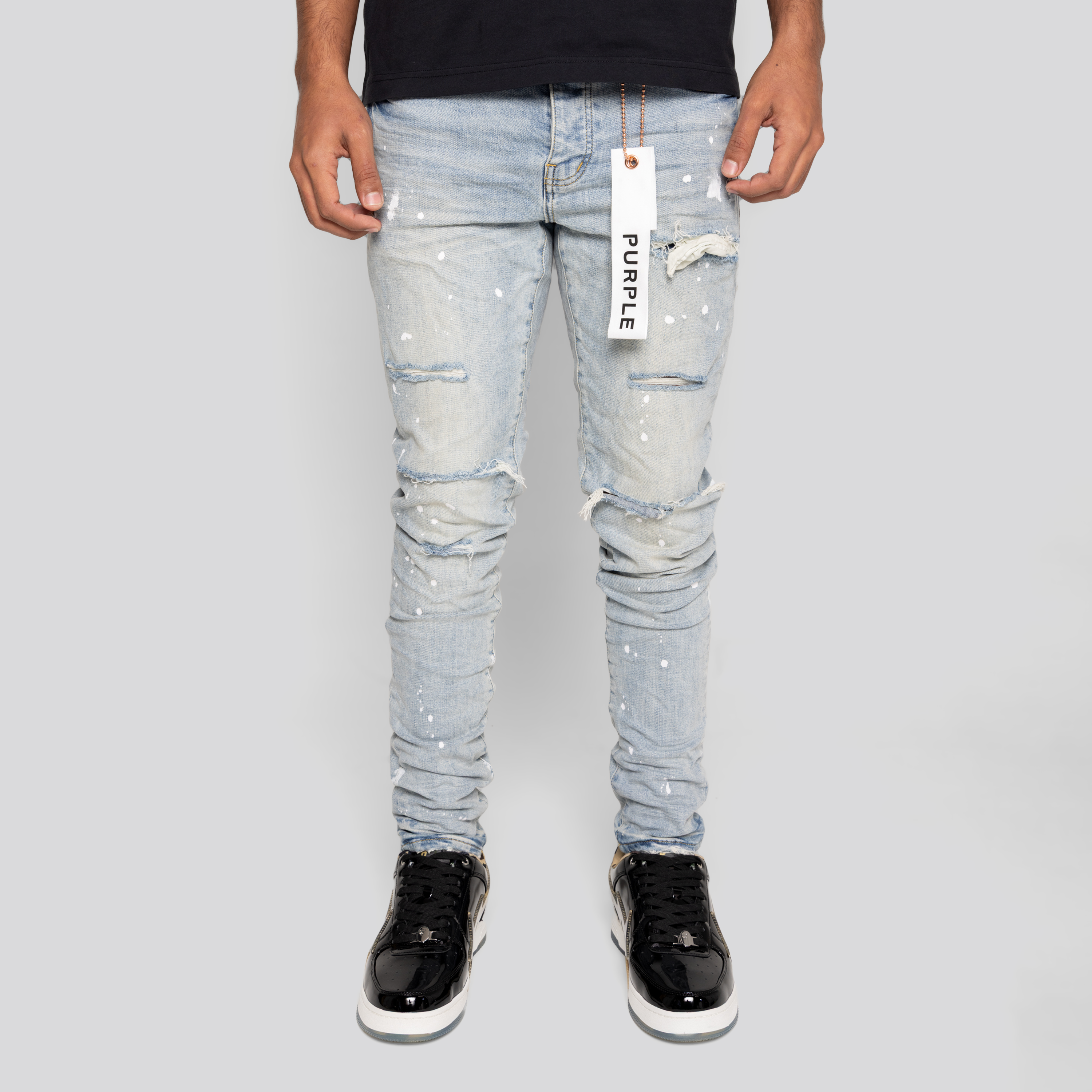Jeans Denim PURPLE Paint