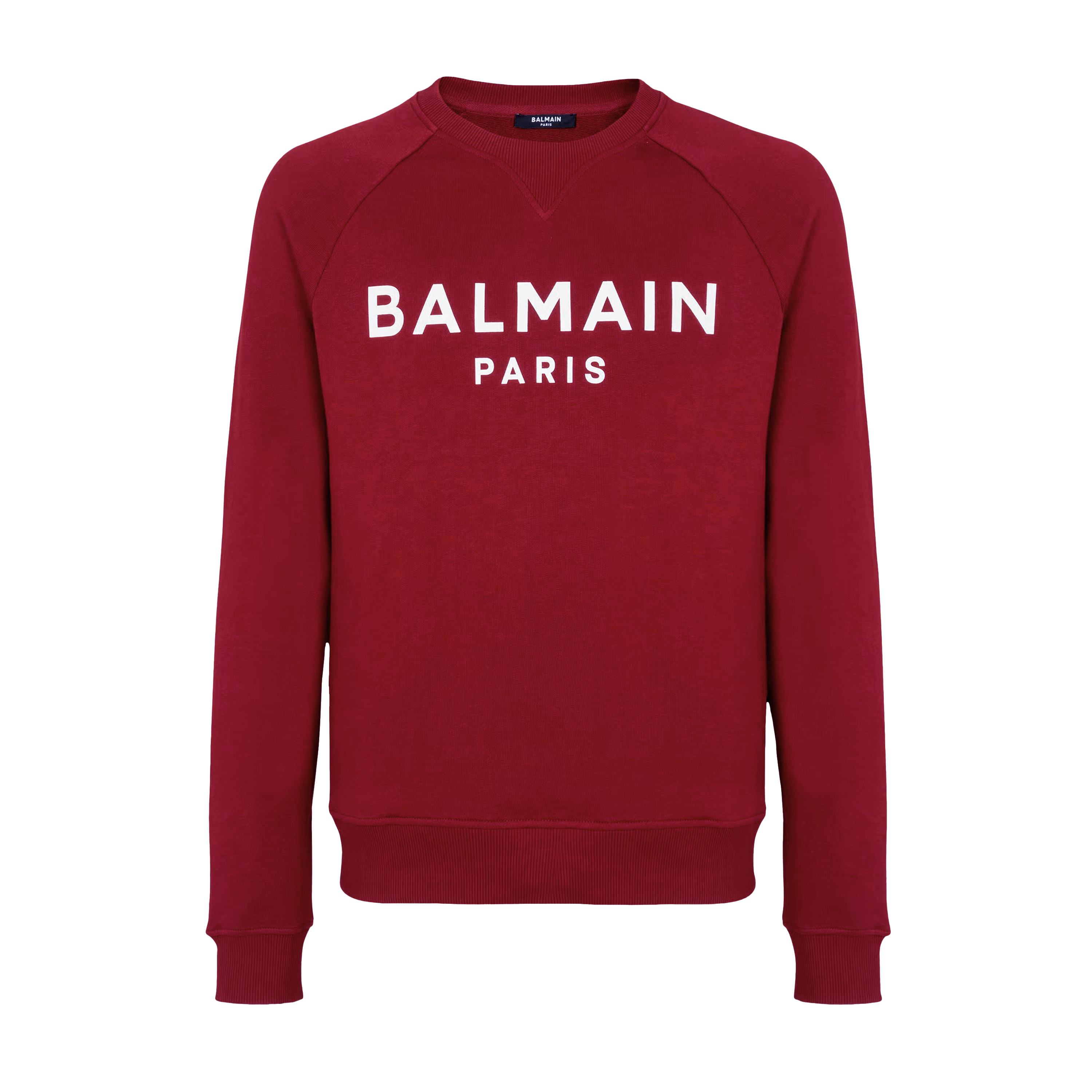 Buzo Bordeaux Balmain Paris Logo