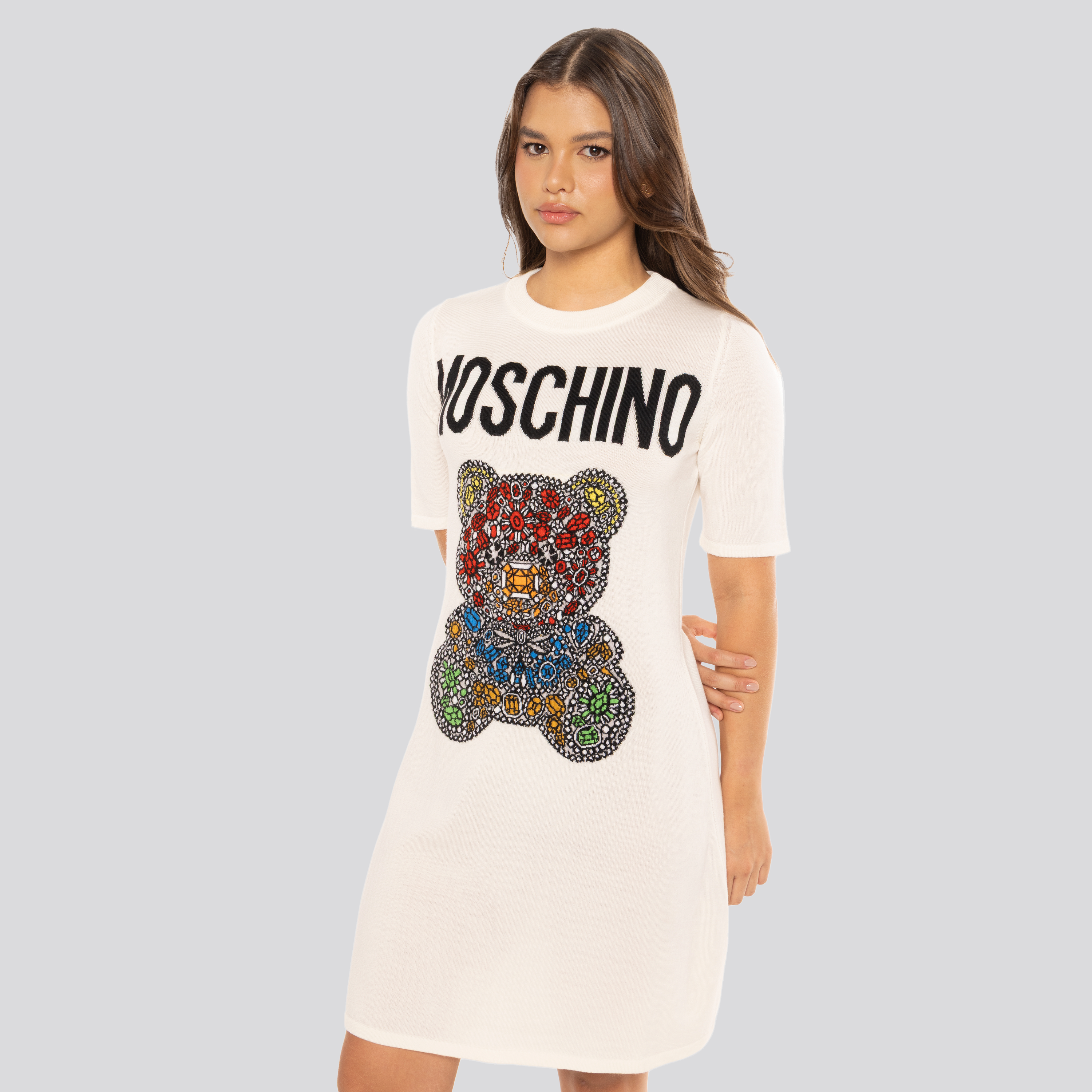 Vestido Blanco Moschino Teddy