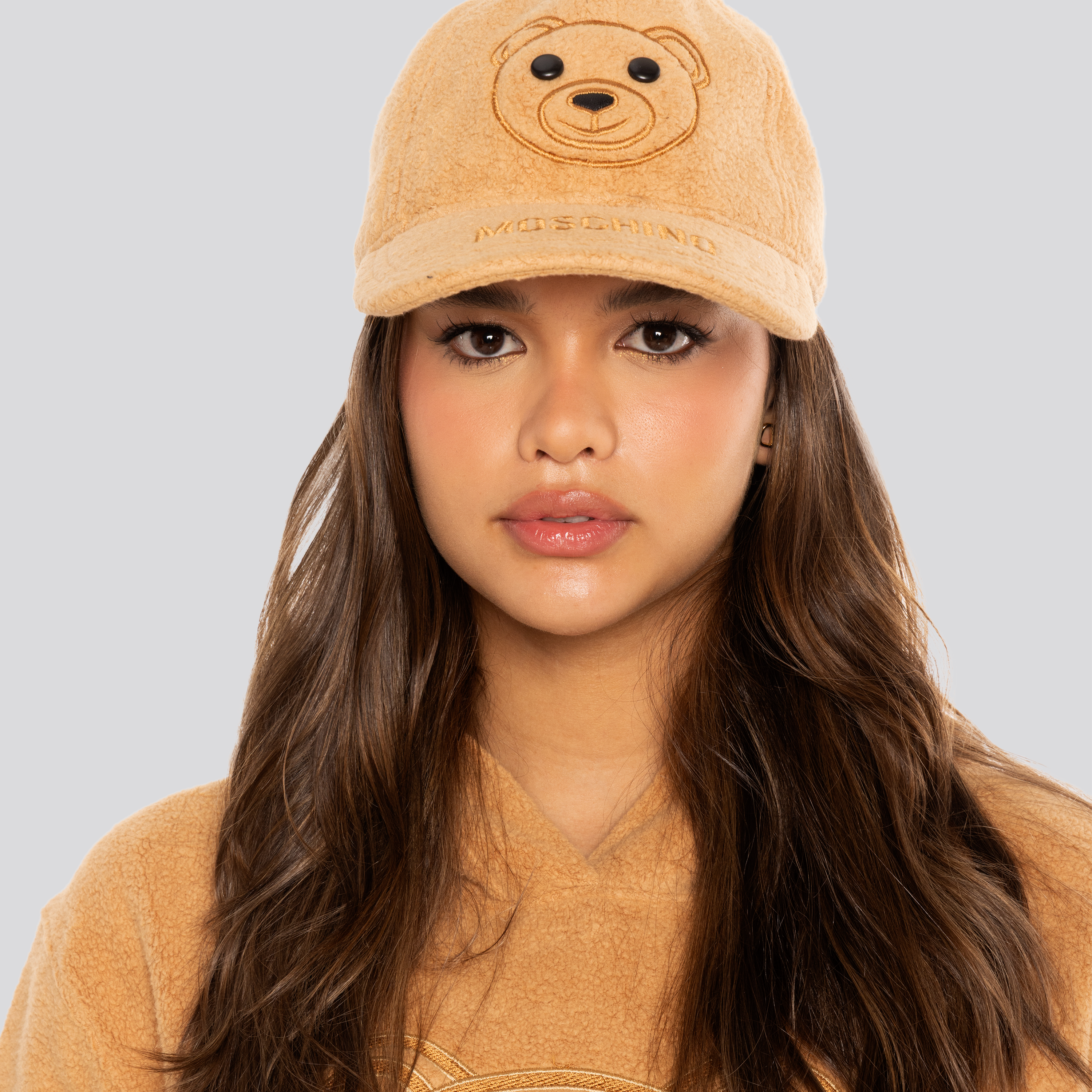 Gorra Beige Moschino Teddy
