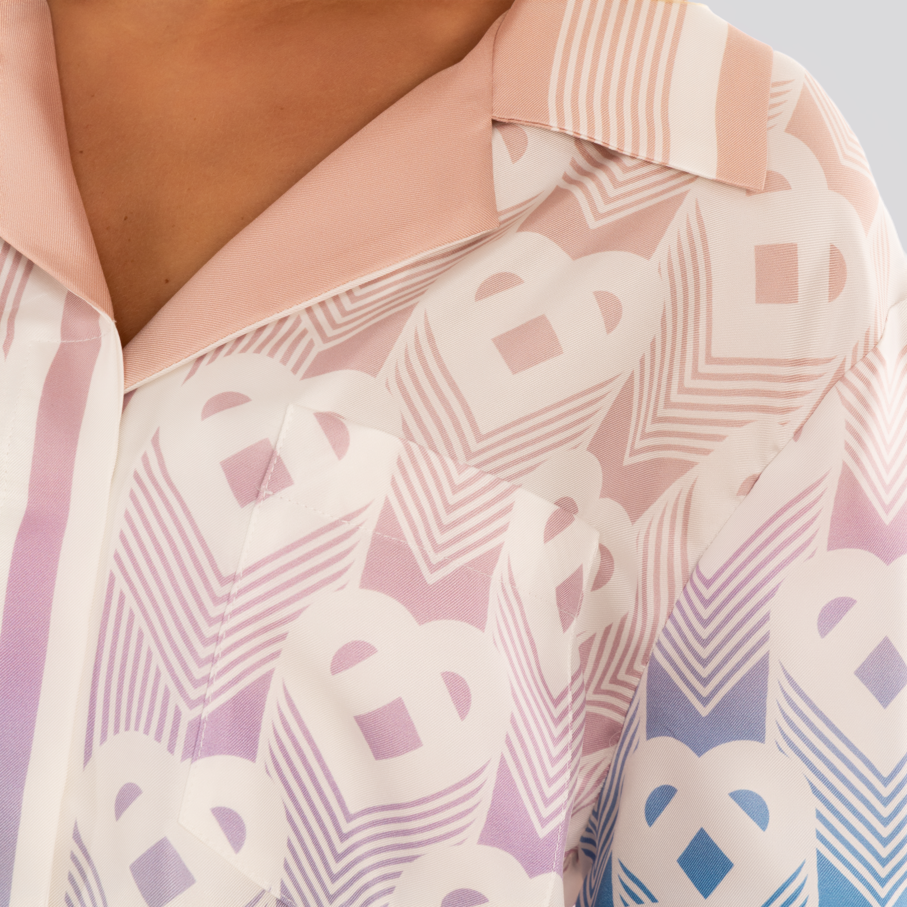 Camisa Multicolor Casablanca Degrade Heart Monogram